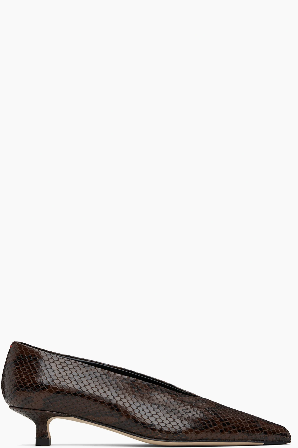 Brown Clara Pointed-Toe Heels