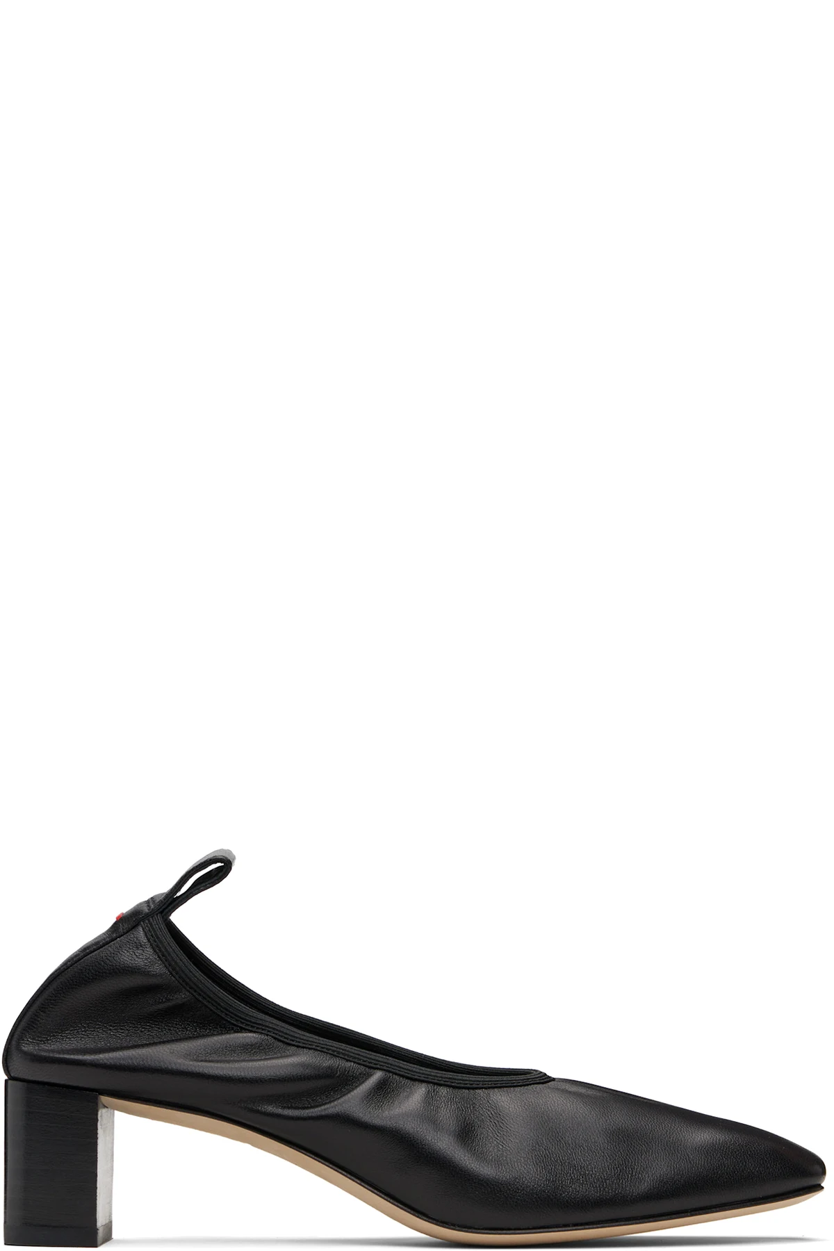 Black Narissa Ruched Heels