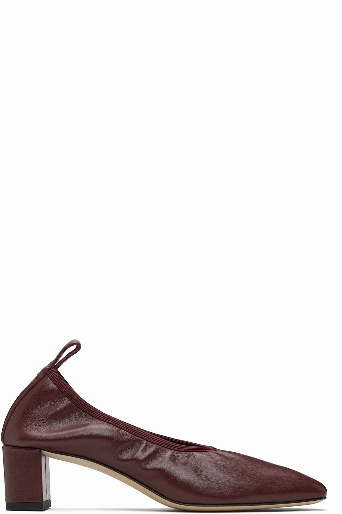 Burgundy Narissa Ruched Heels