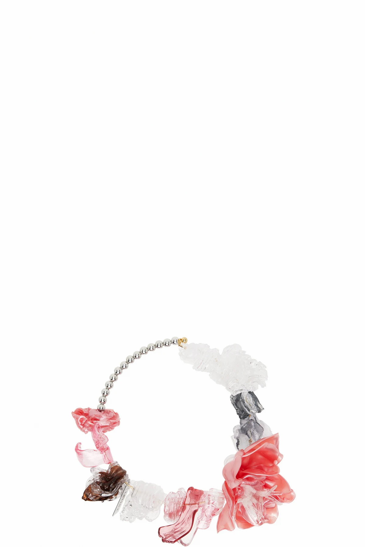 SSENSE Exclusive Silver & Pink Rigid Choker