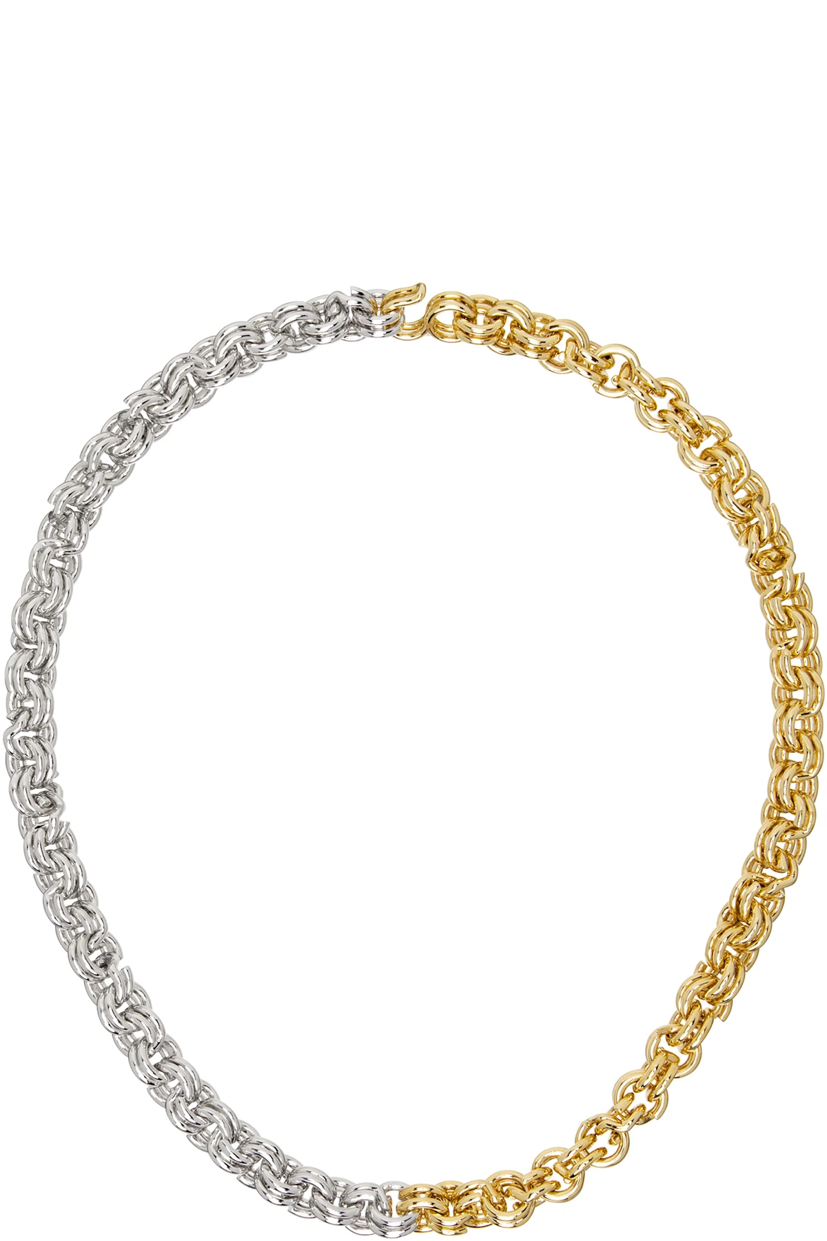 Silver & Gold Keychain Necklace
