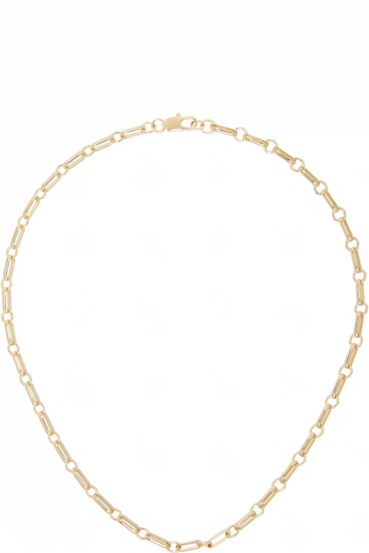 Gold Bar Chain Necklace