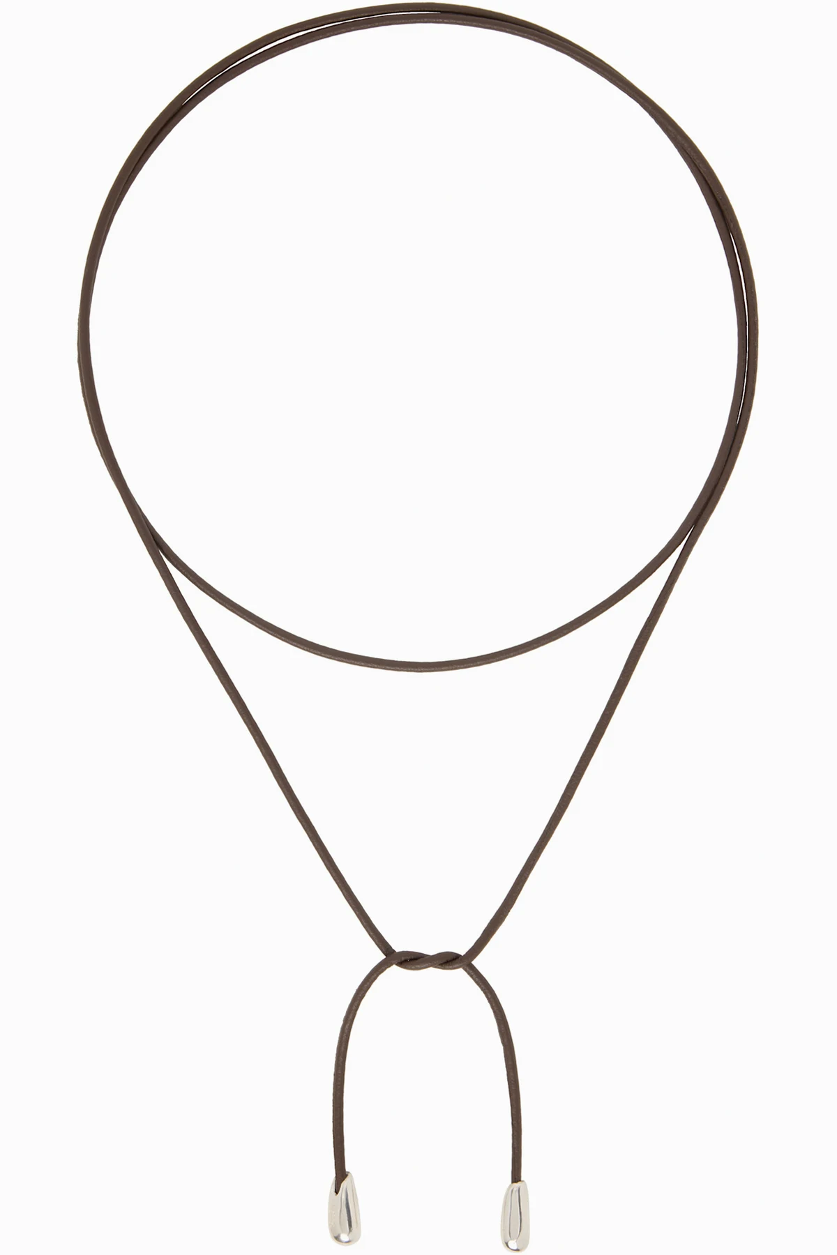 Shoelace Faux-Leather Necklace