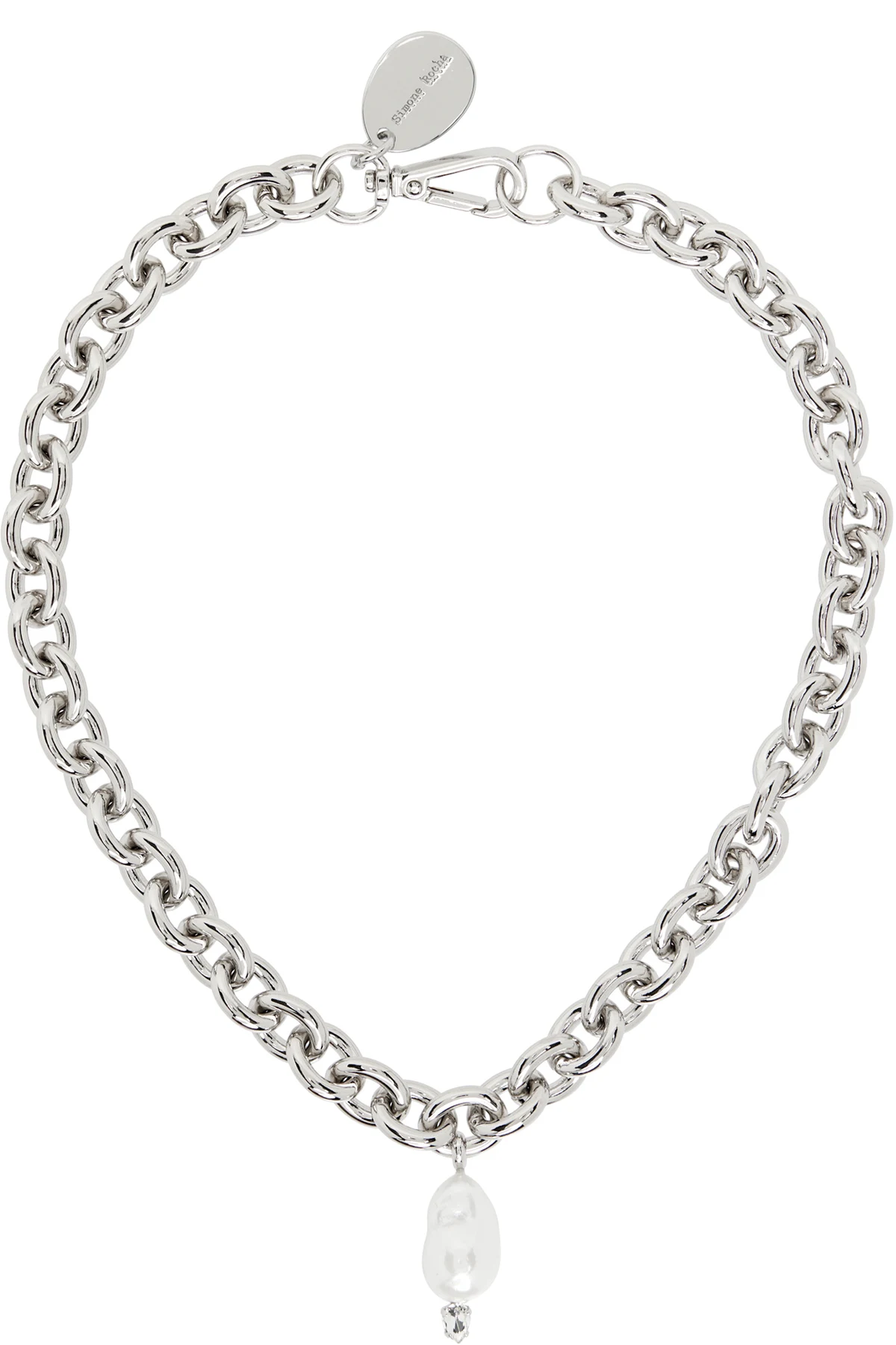 Pearl Pendant Chain Necklace