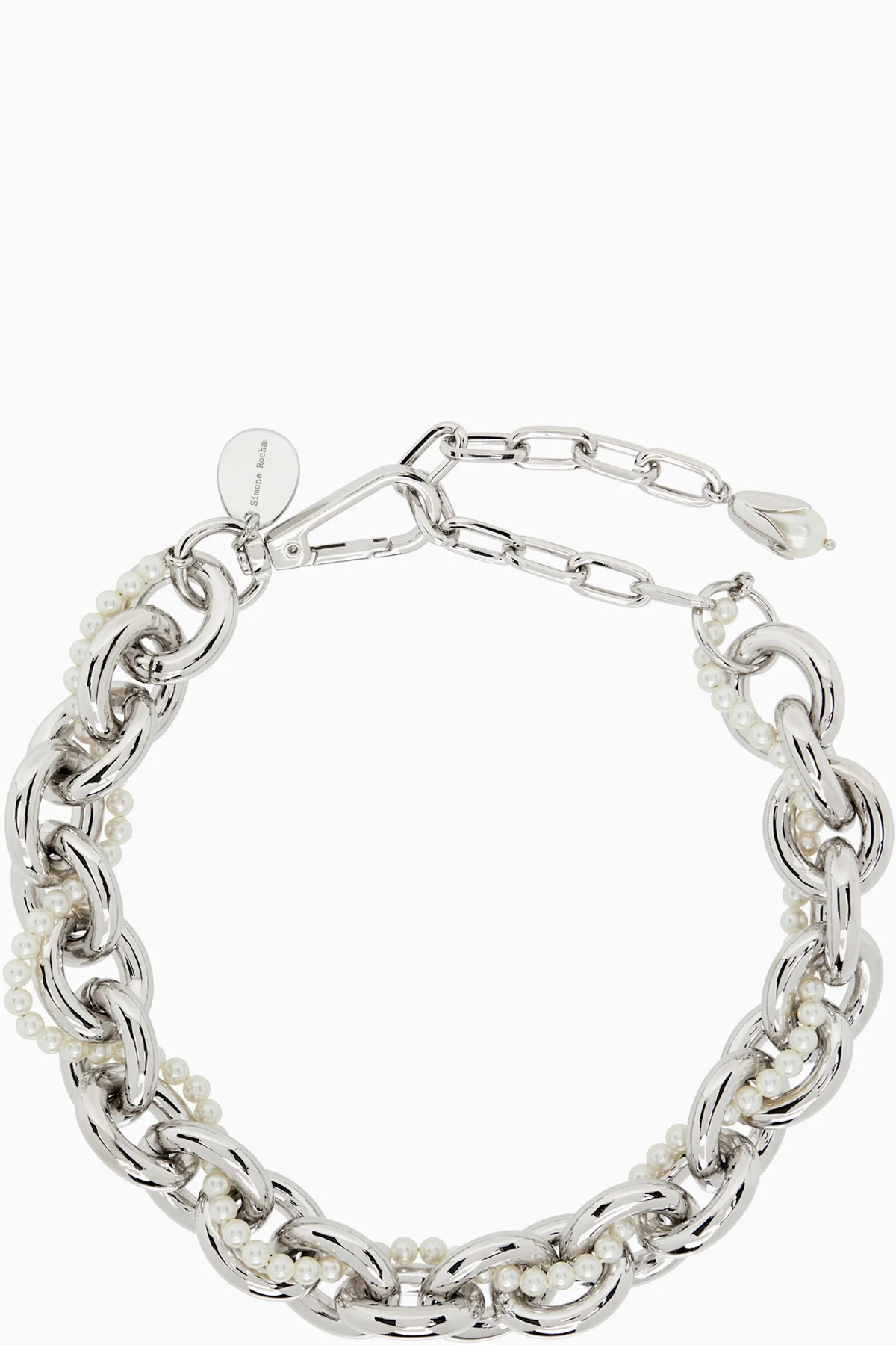 Pearl & Chain Choker Necklace