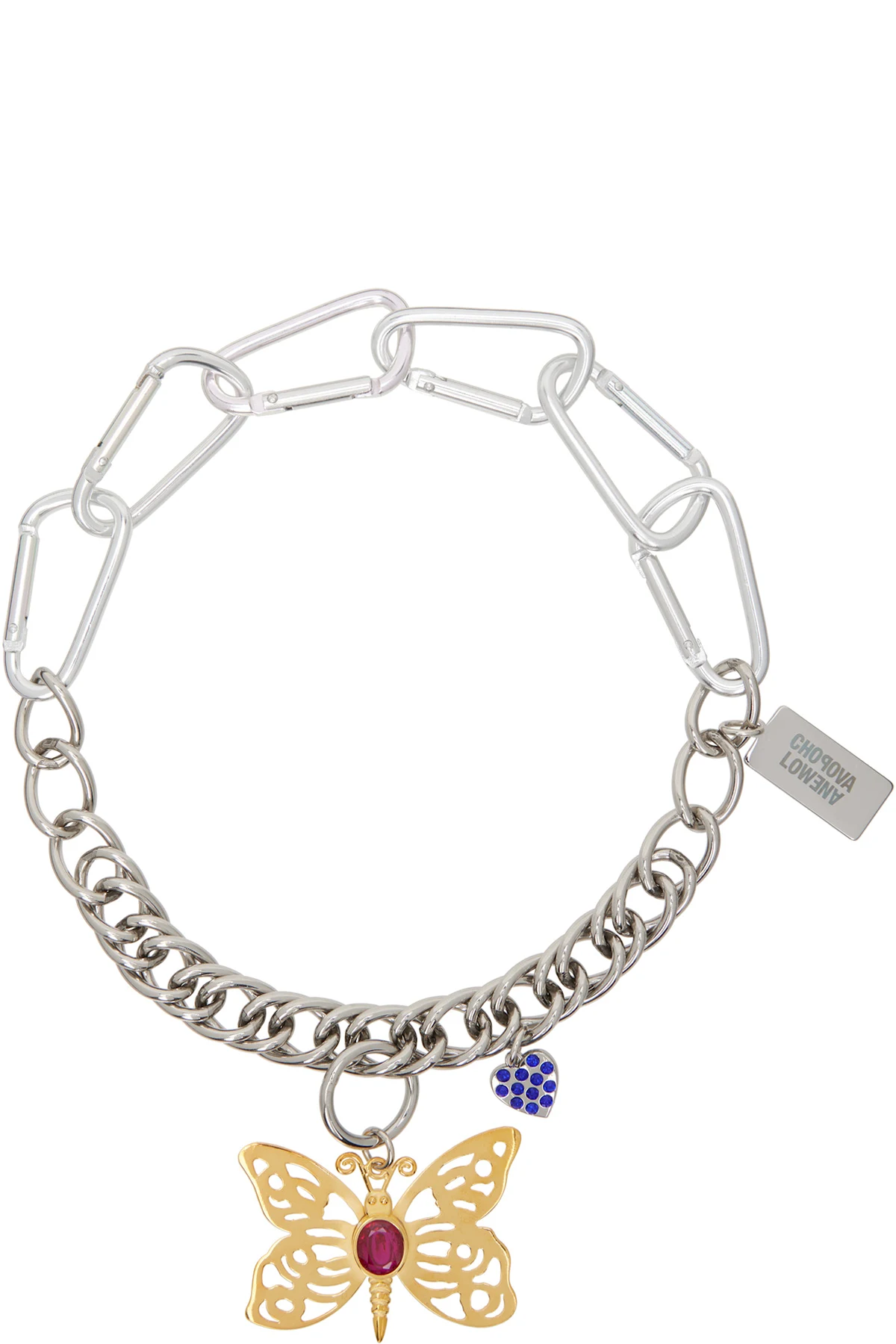 Butter Heart Carabiner Necklace