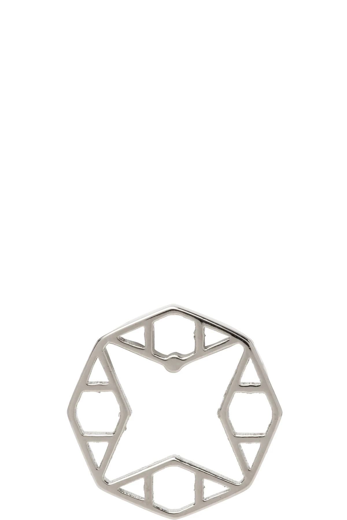 Silver Circle Single Earring