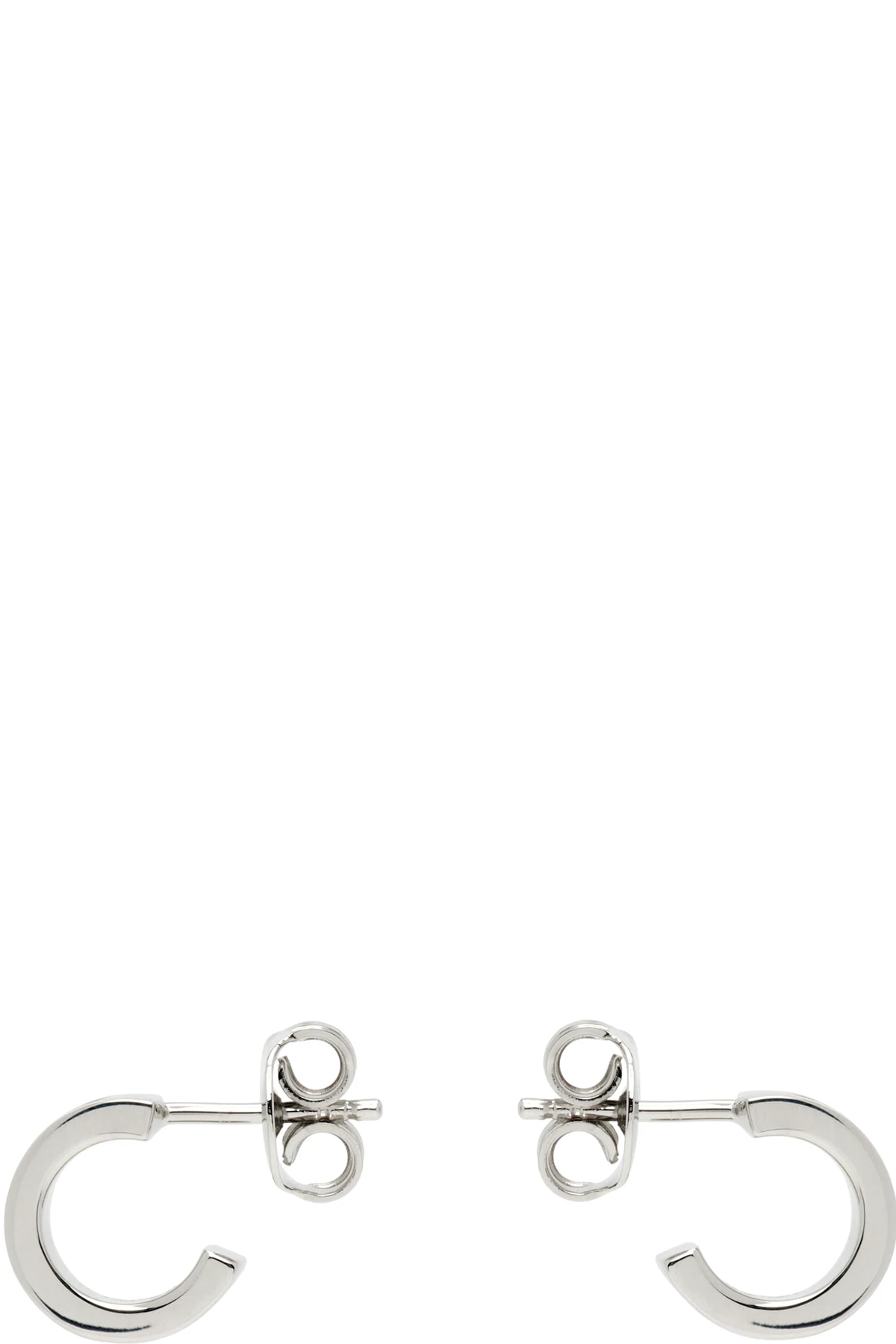 Numeric Minimal Signature Hoop Earrings