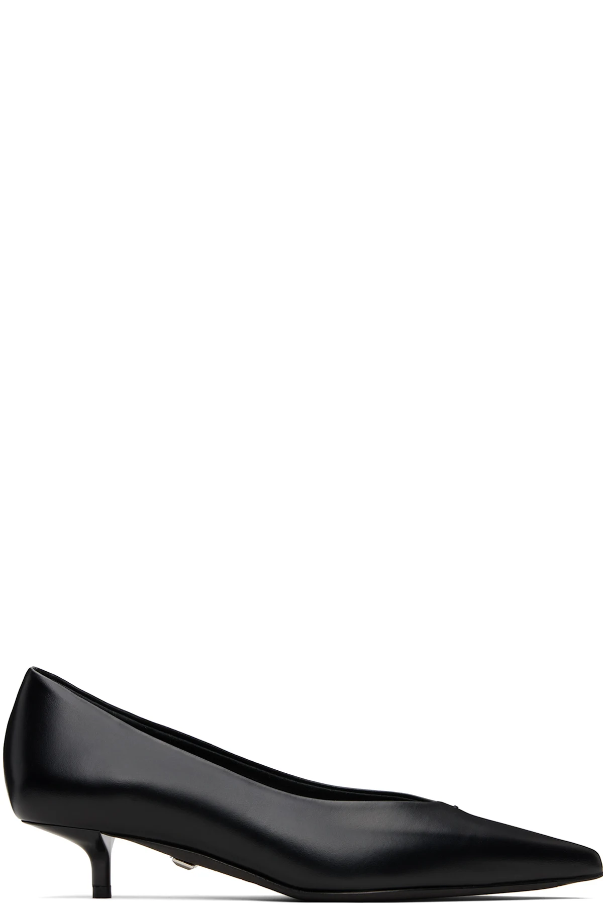 Black Kitten Pump Heels