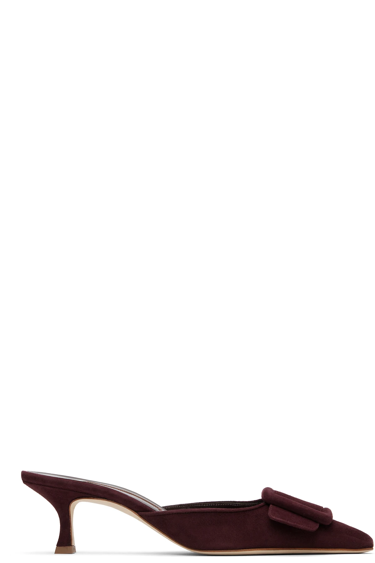 Burgundy Maysale Heeled Sandals