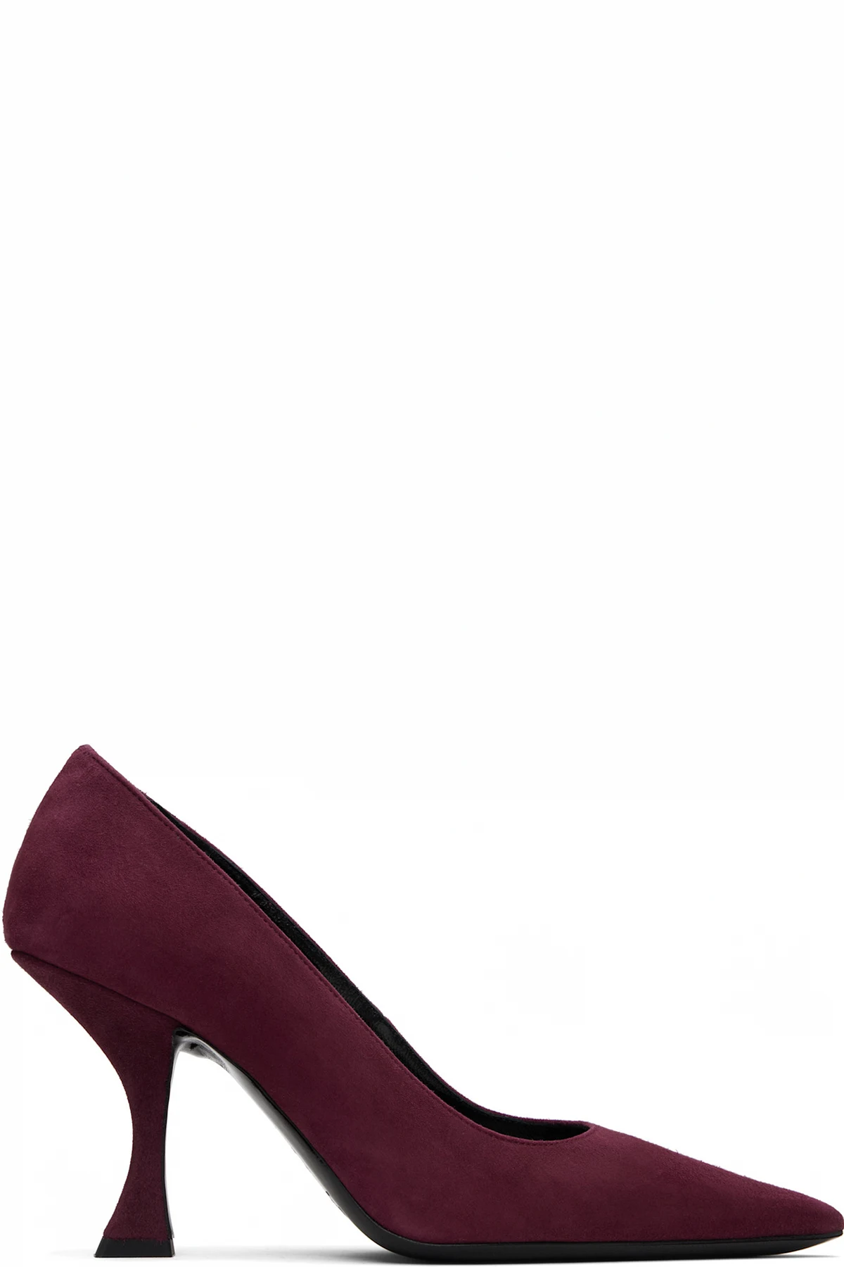 Burgundy Viva Suede Heels