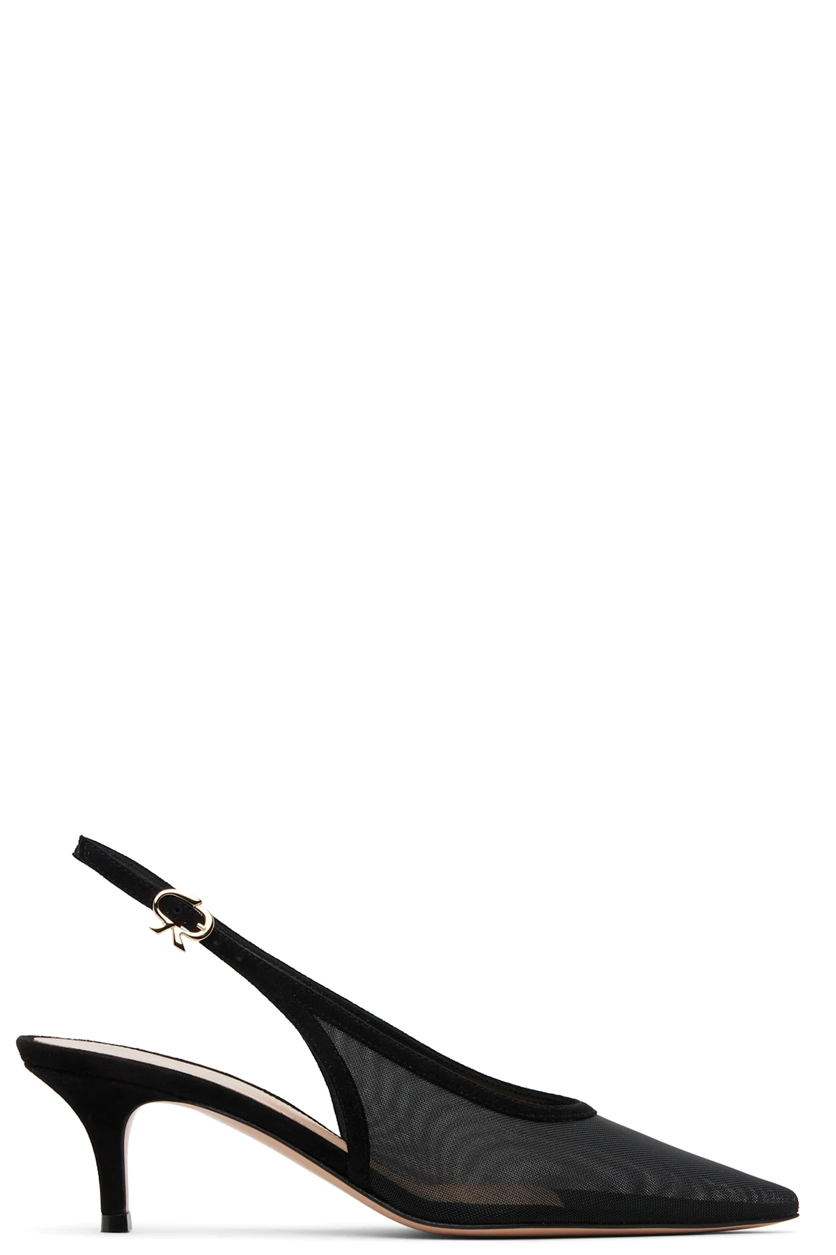 Black Slingback 55 Heels