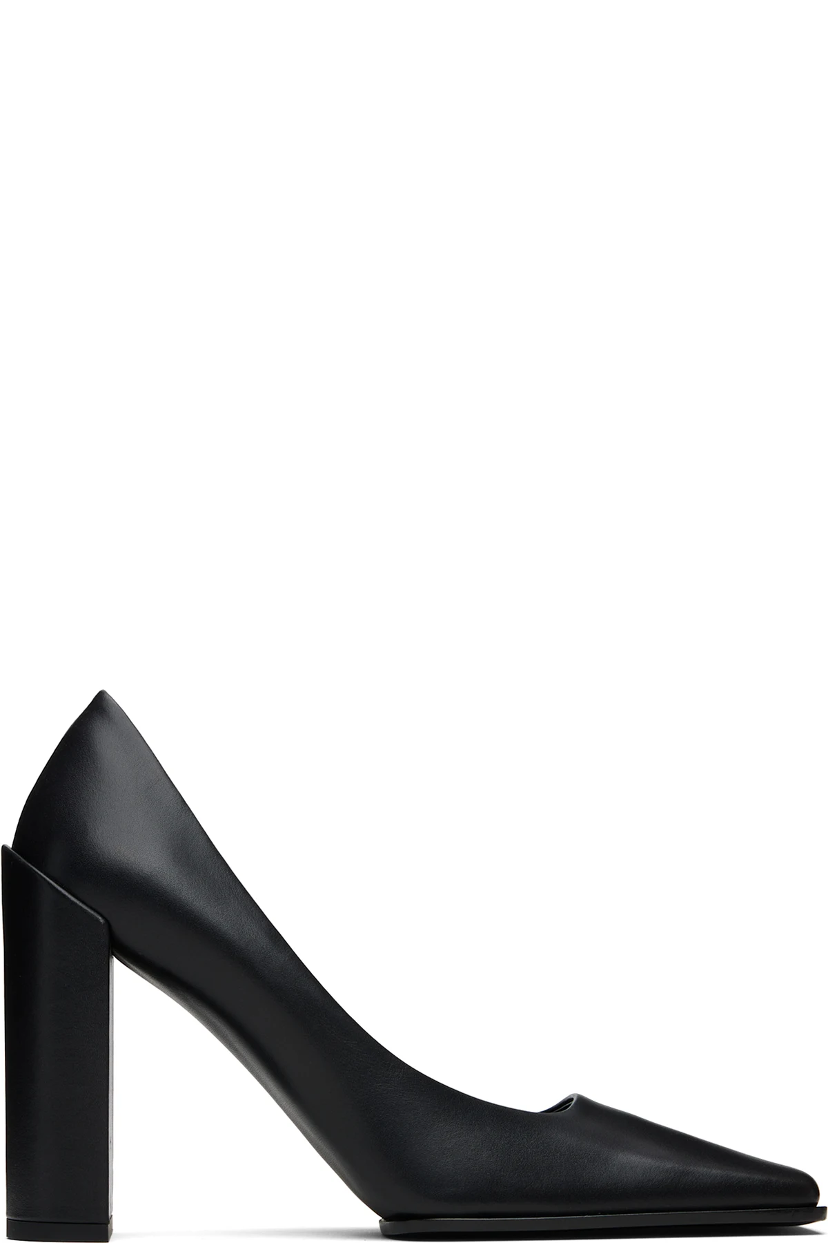 Black Shiny Calf 90 Heels