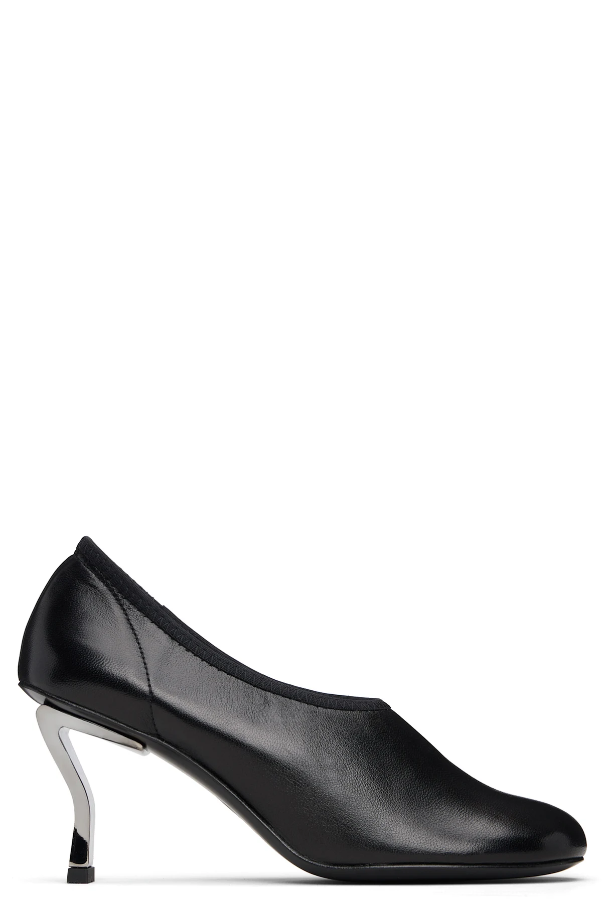 Black Harper Leather Heels