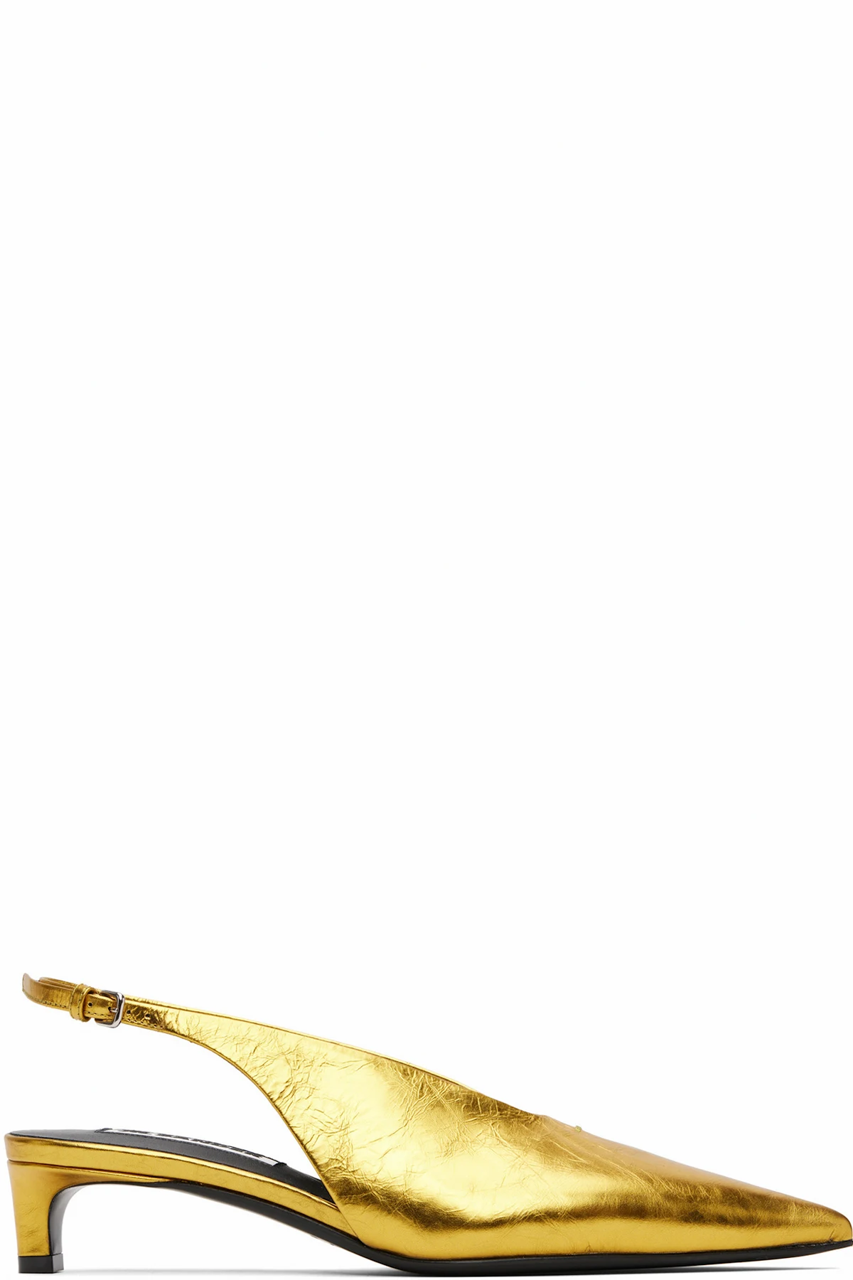 Gold Slingback Heels