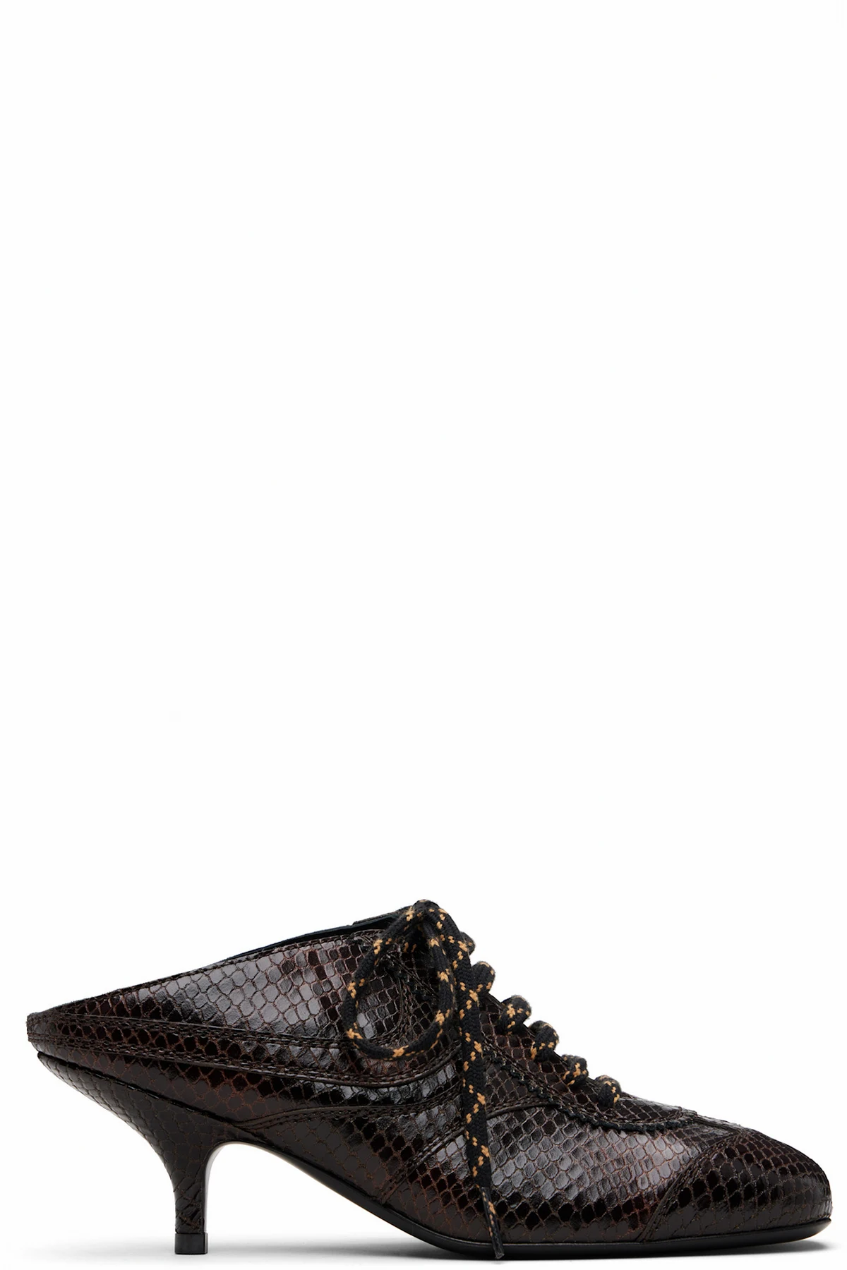 Brown Sneaker Mule Heels