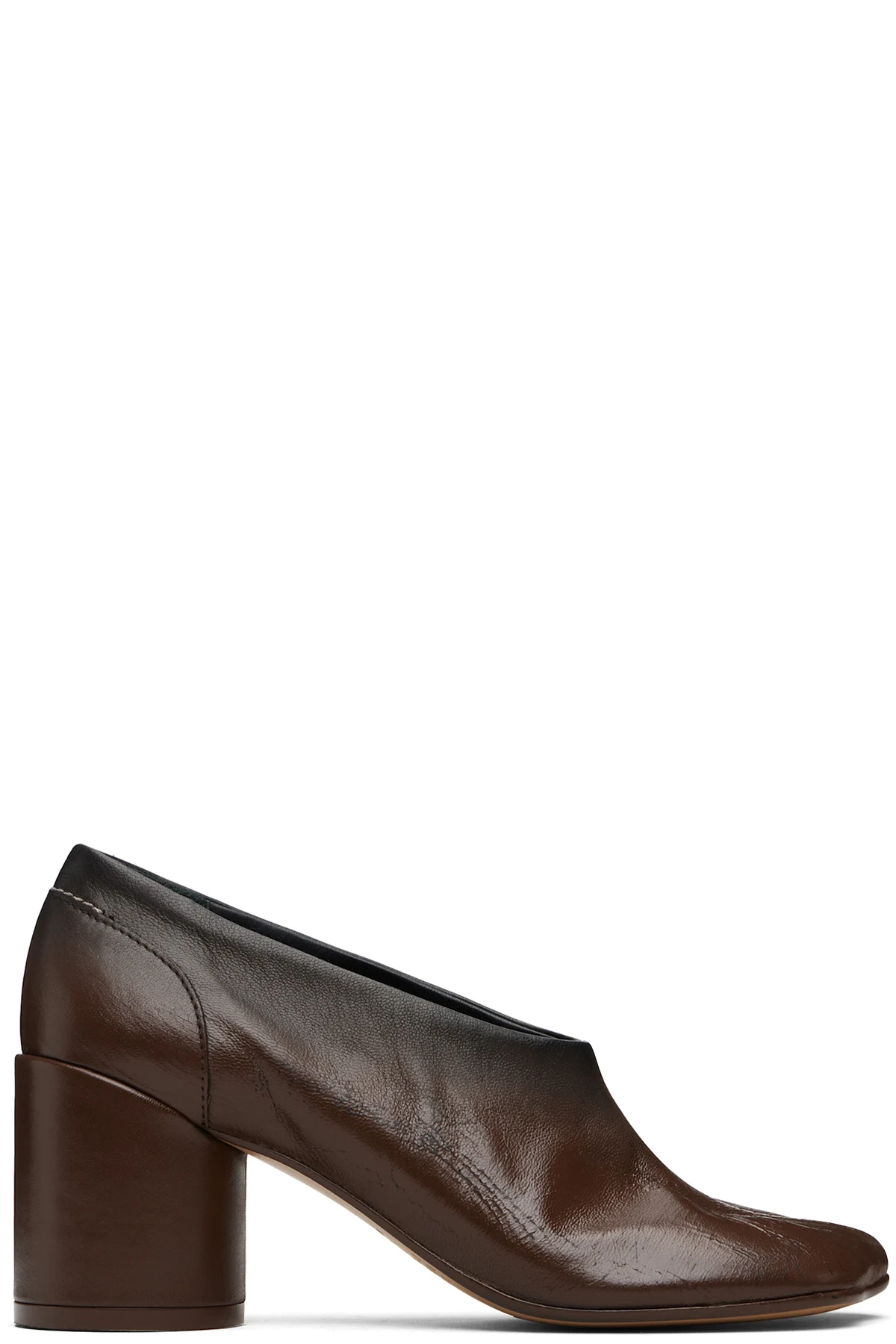 Brown Anatomic Block Heels