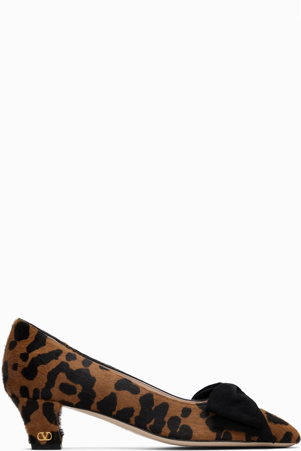 Brown & Black Bowow Pump Heels