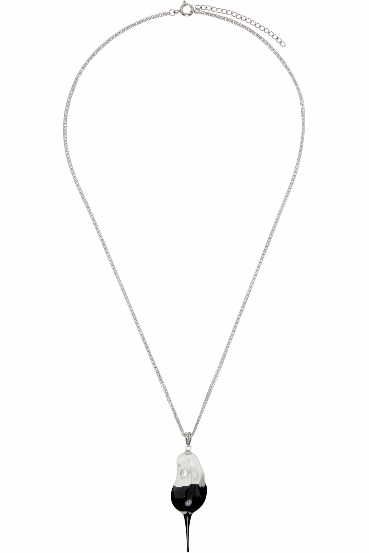Dipped Faux-Pearl Chain Necklace