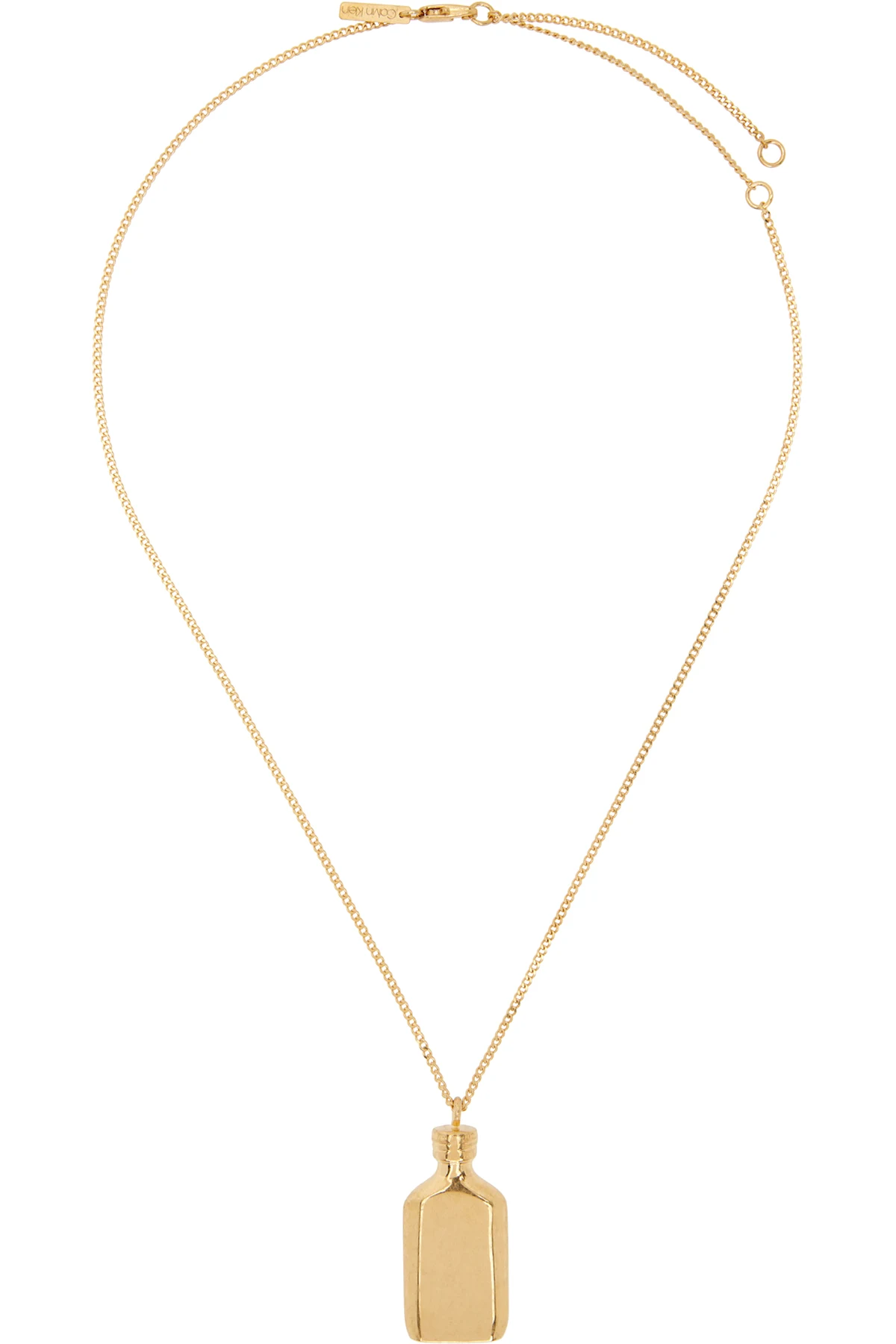 Short CK One Charm Necklace