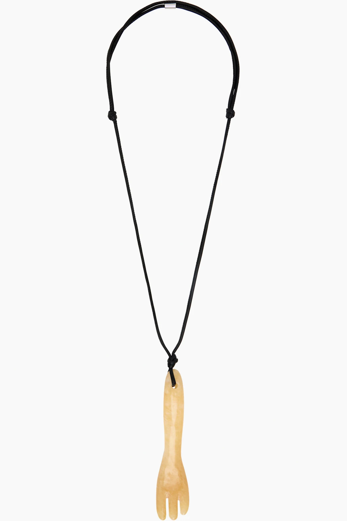 Aragonite Gua Sha Fork Necklace