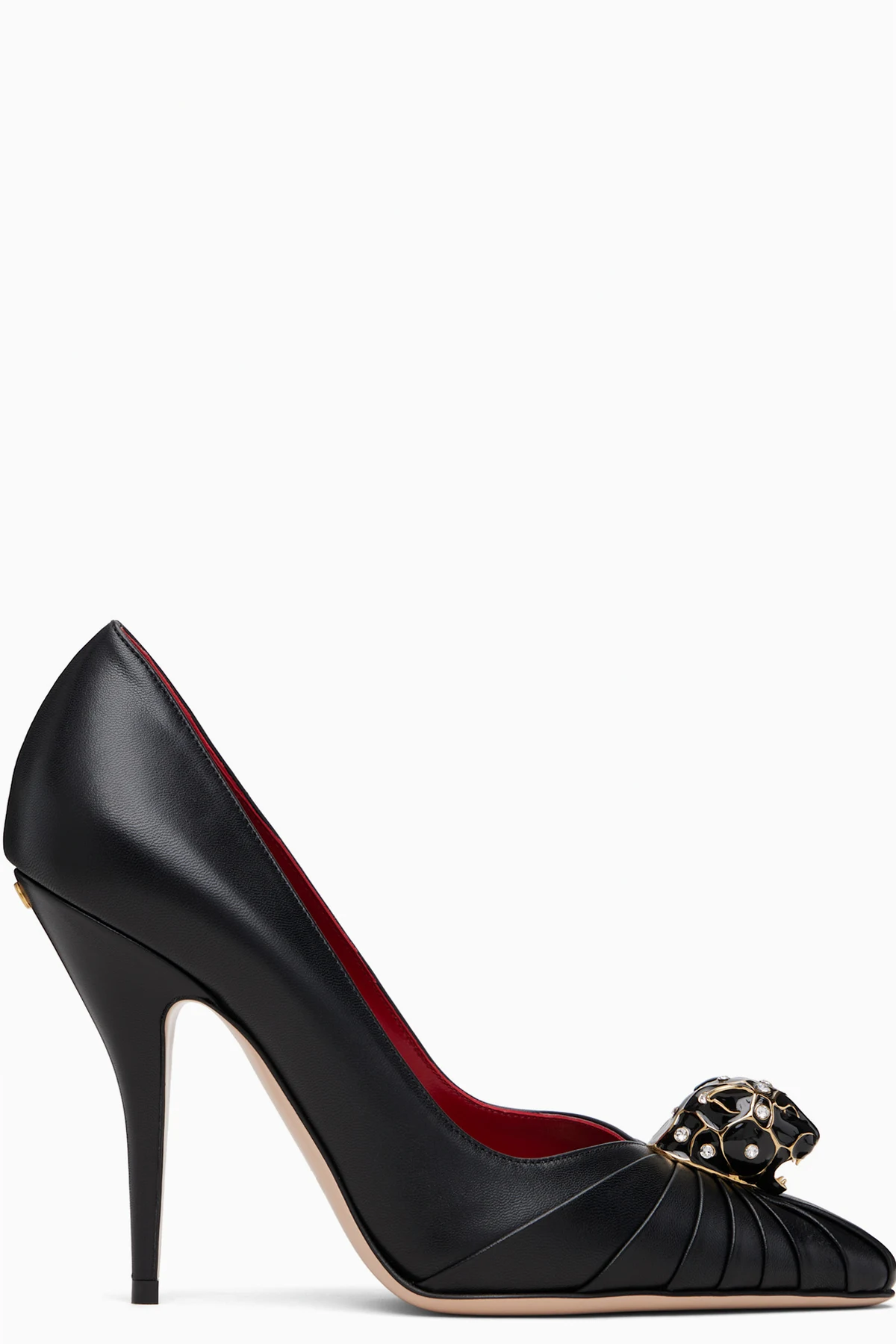 Black Panthea Goatskin Heels