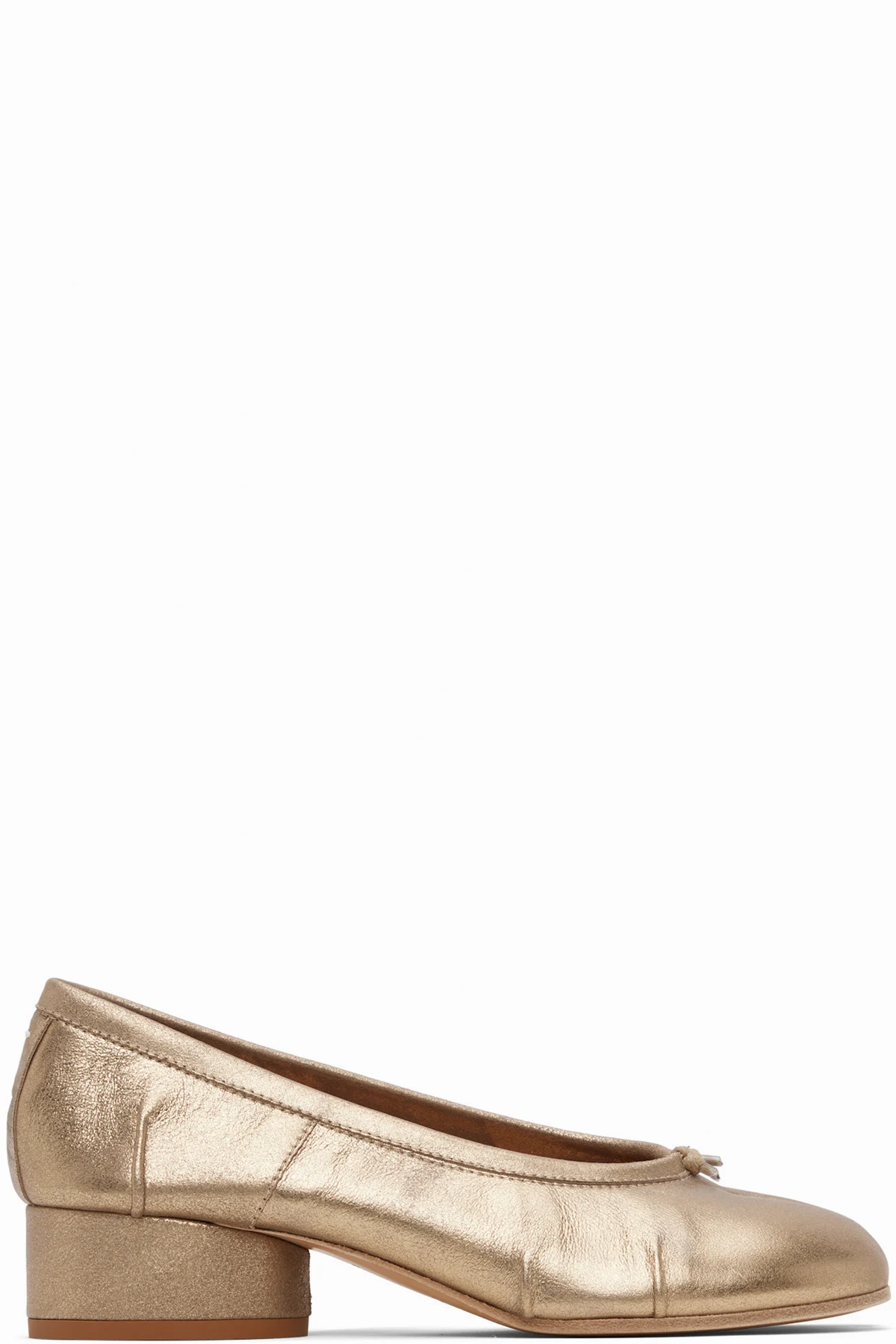 Gold Tabi New Ballerina Heels