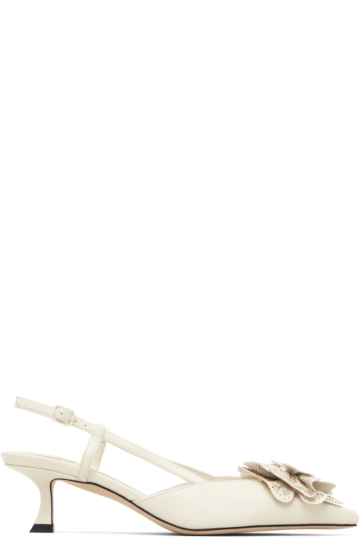 White Mimmi Sling Back 50 Heels