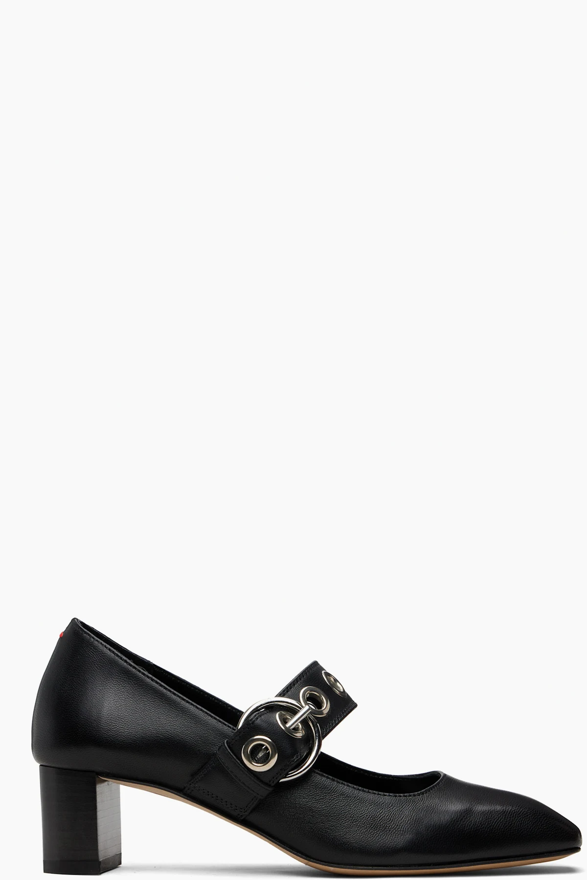 Black Lina Eyelet Heels