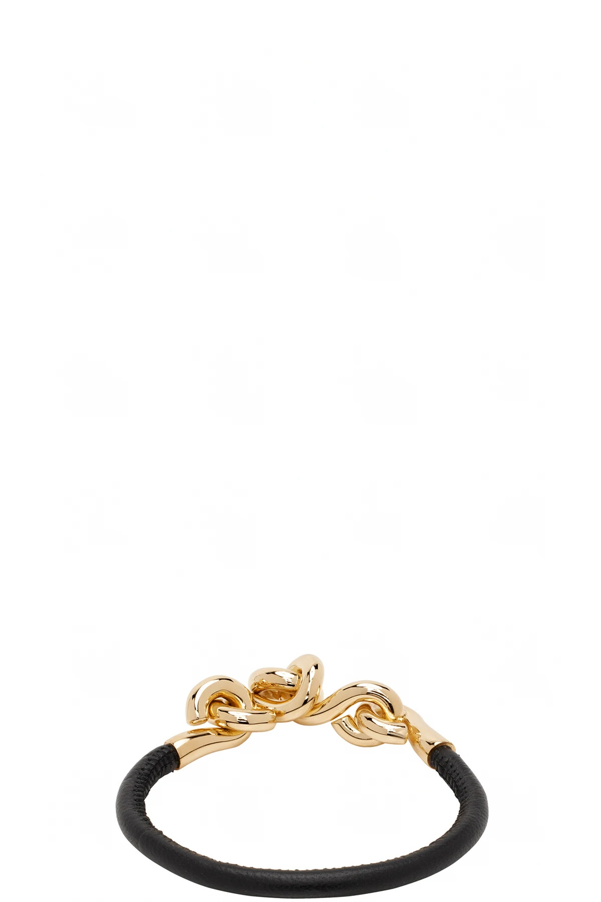 Black Loop Leather Bracelet