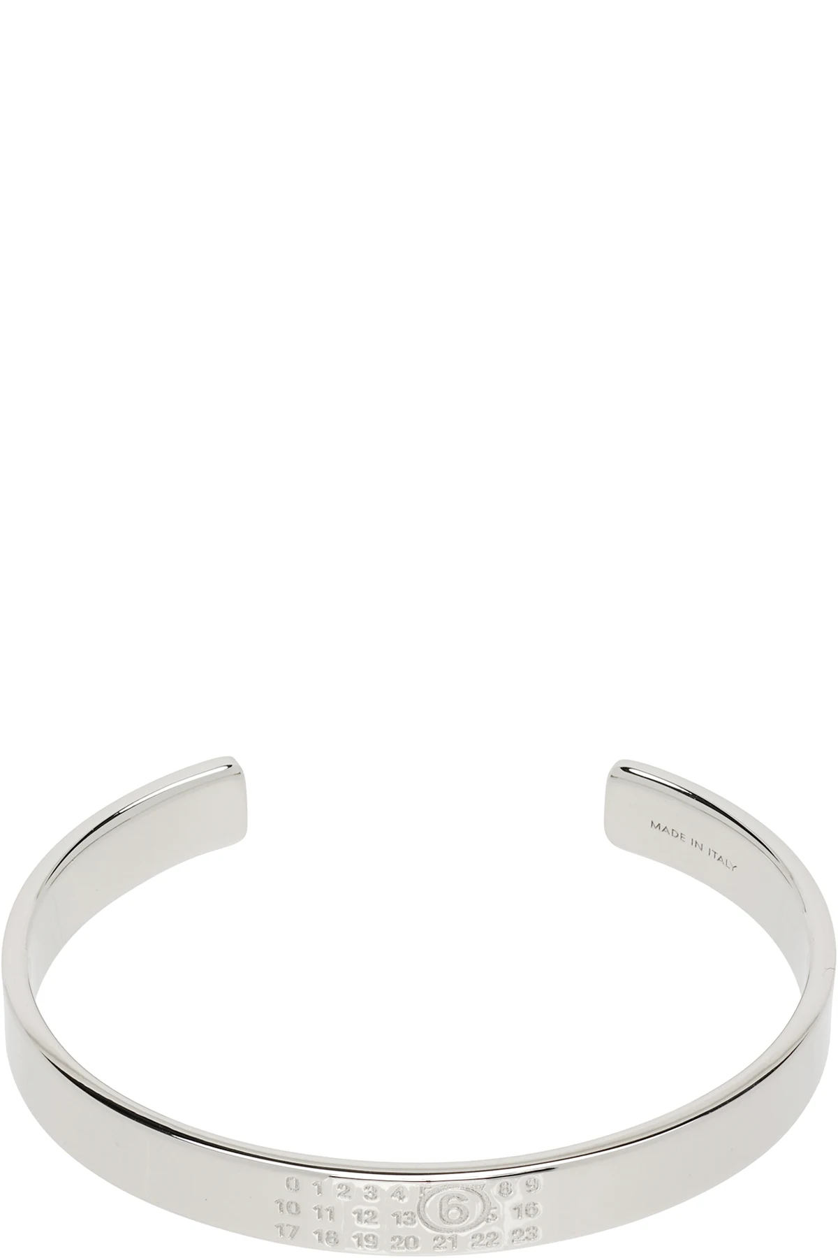 Numerical Minimal Signature Cuff Bracelet