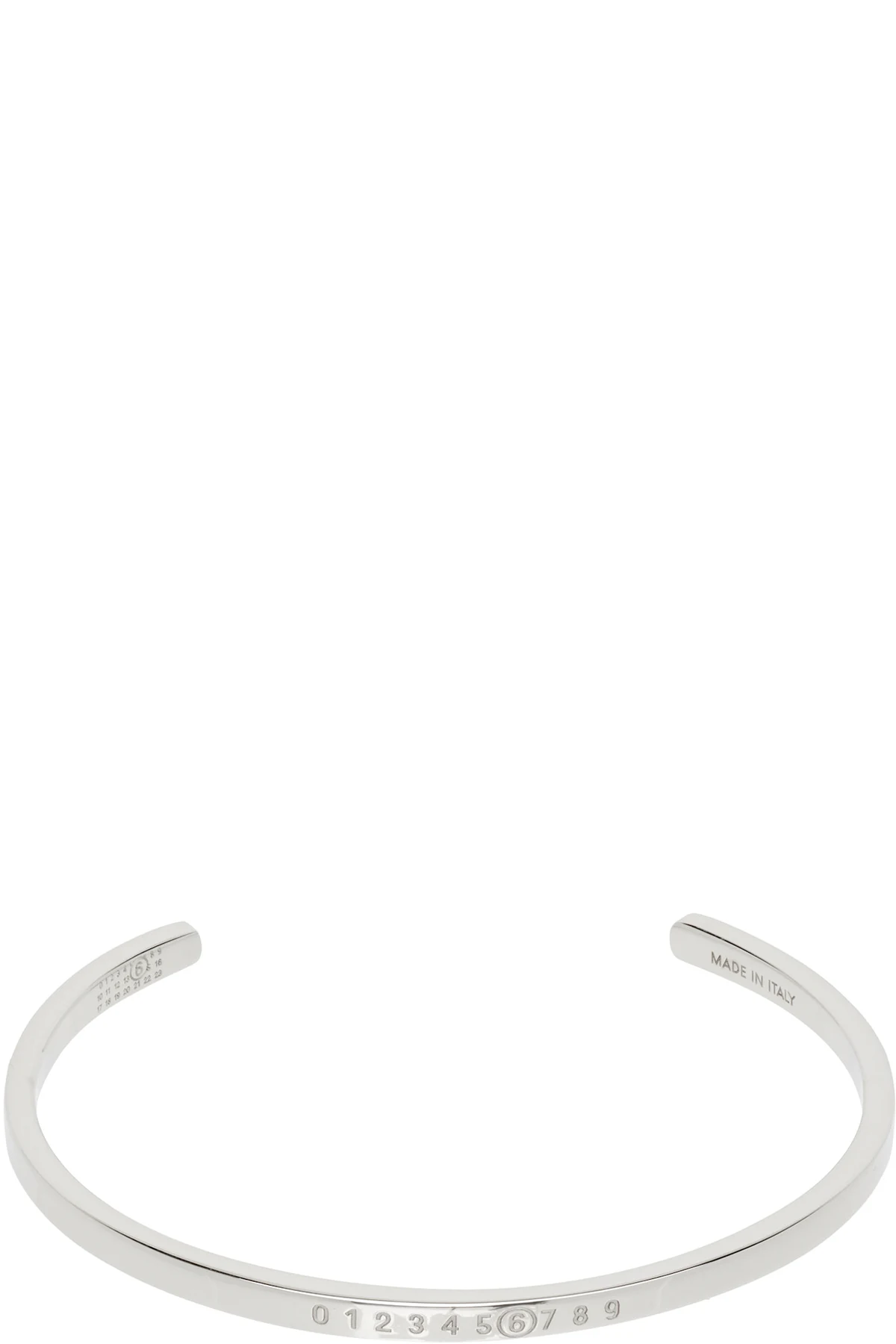 Numeric Minimal Signature Cuff Bracelet