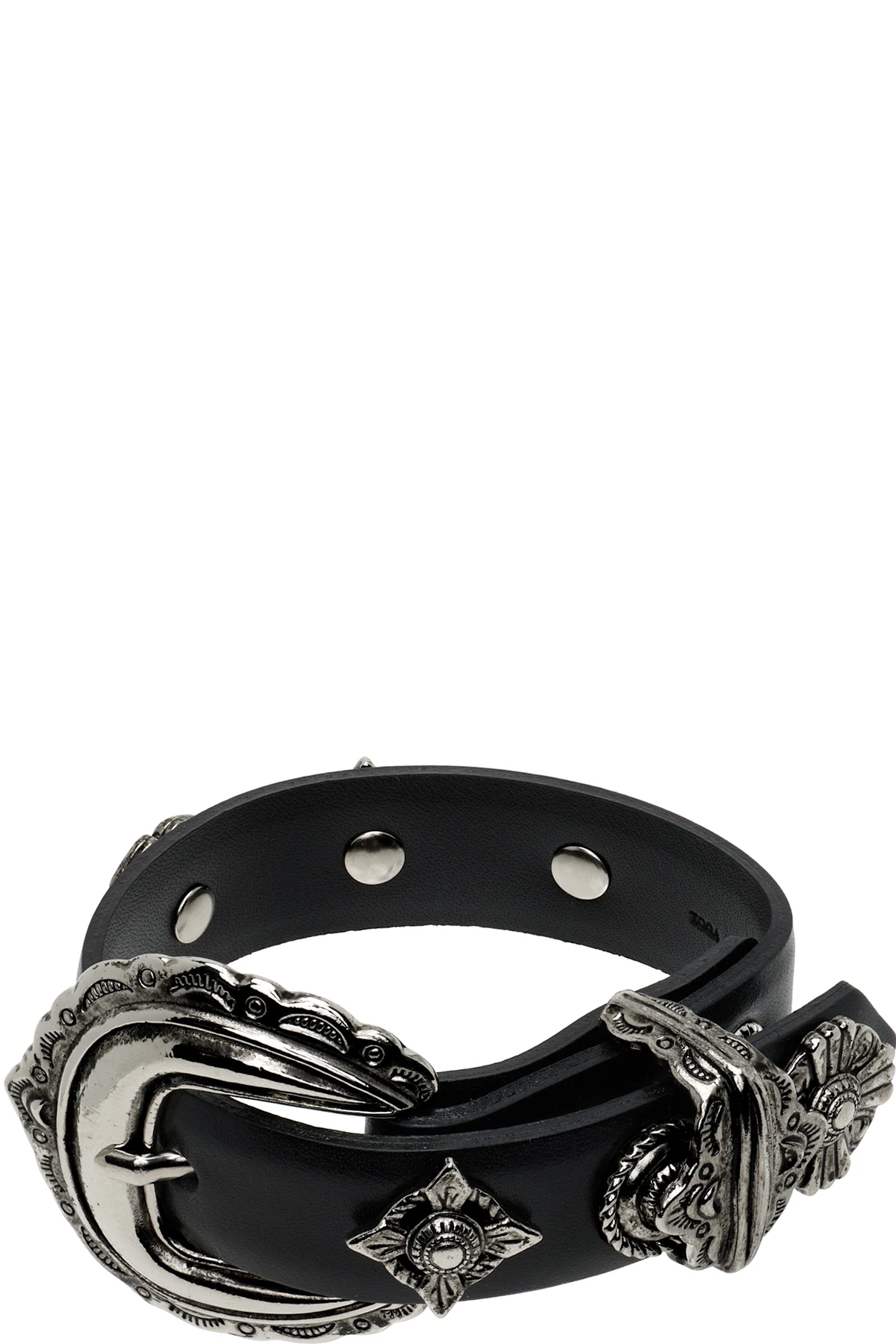 Motif Leather Bangle Bracelet