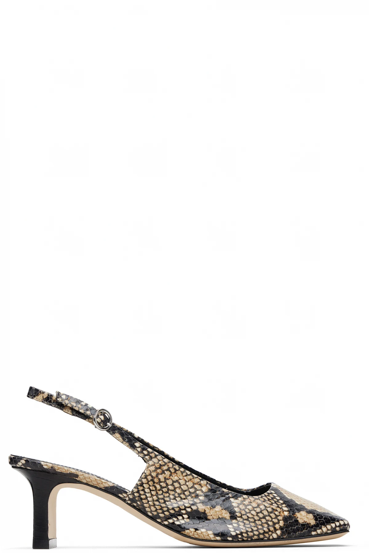 Beige & Black Liza Heels