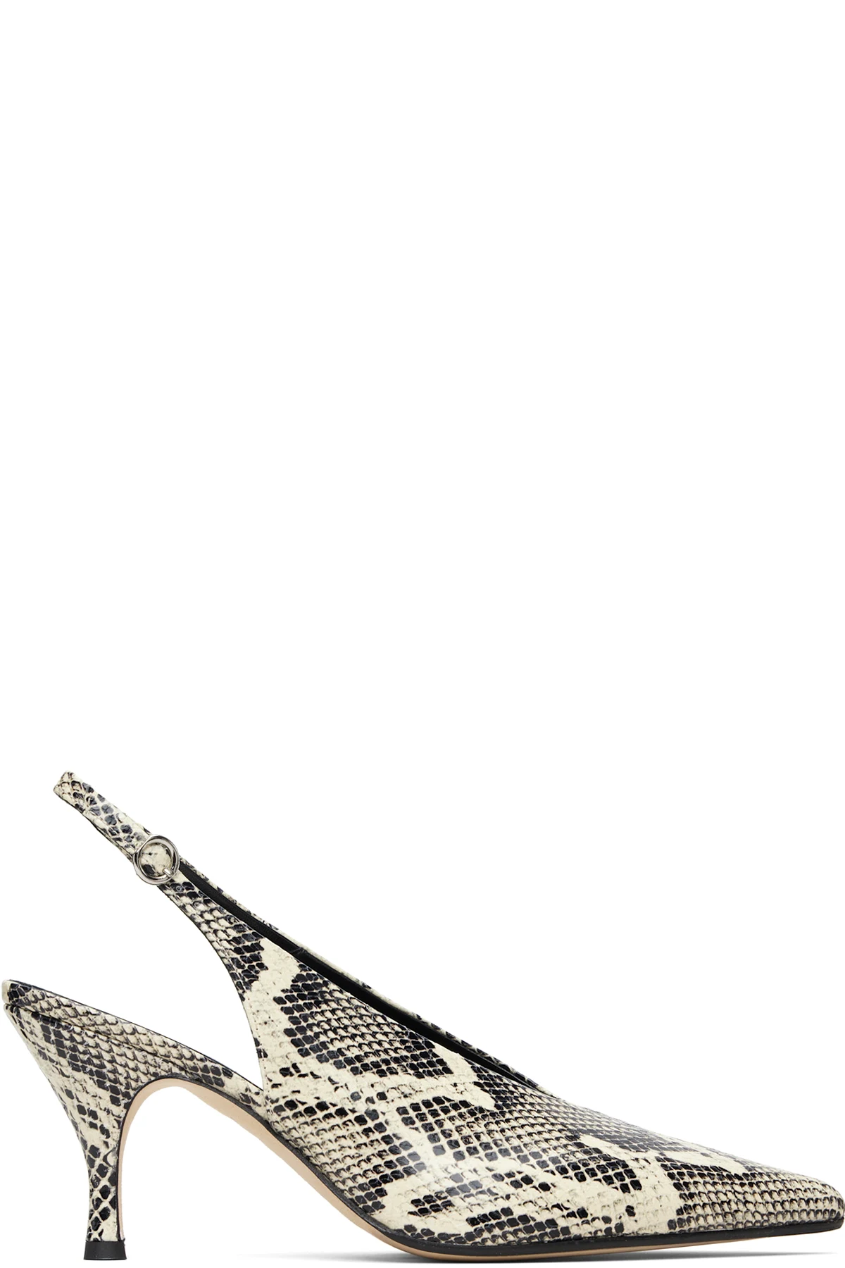 Off-White & Black Carla Heels