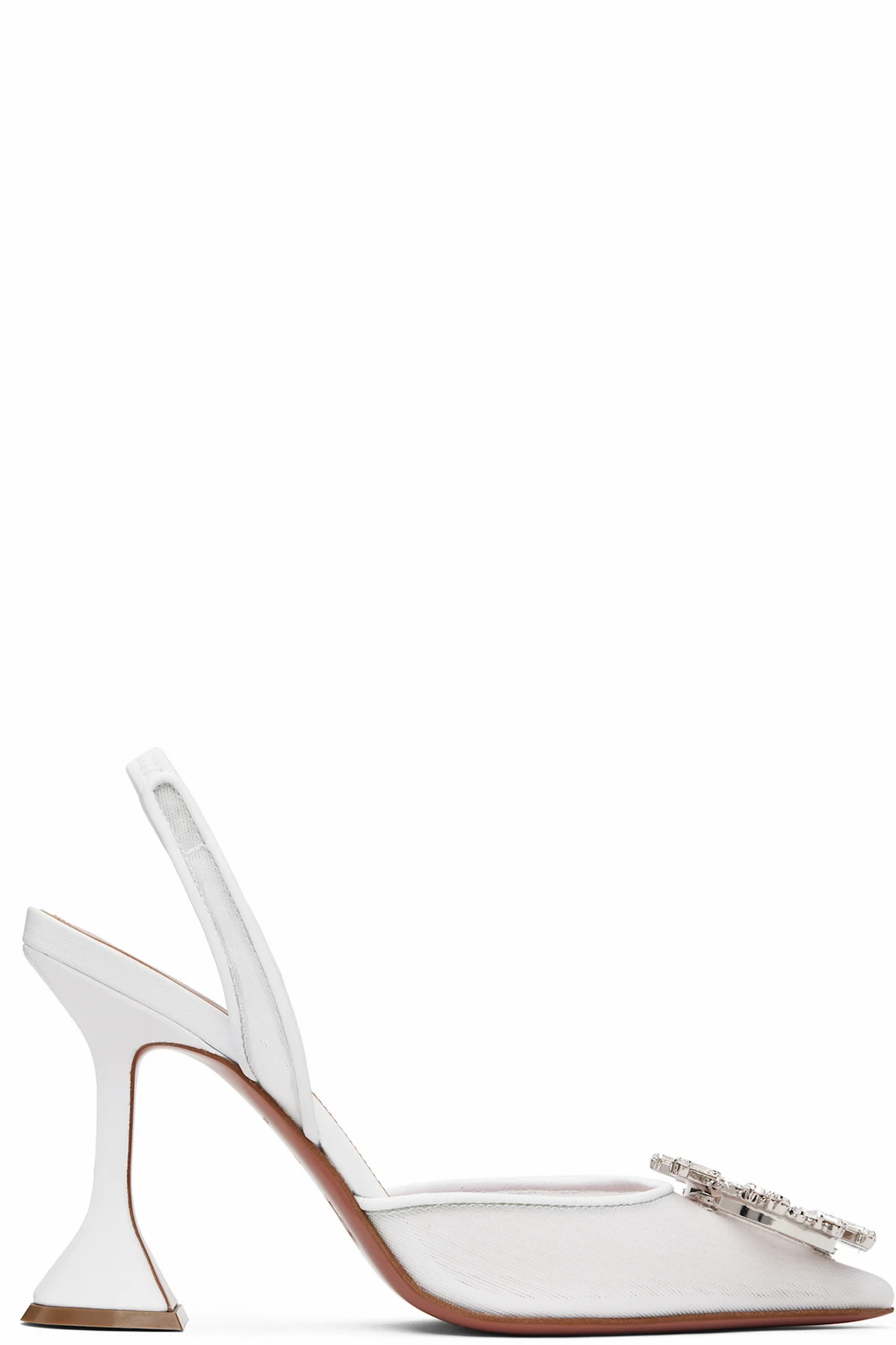 White Begum Sling 95 Heels