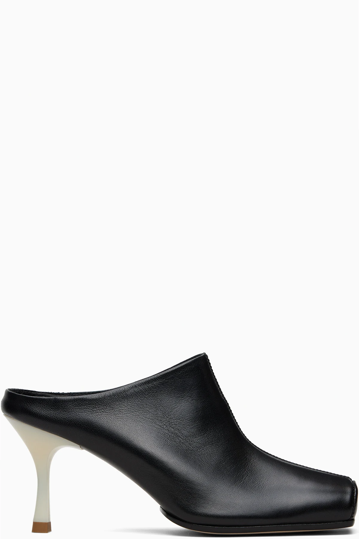 Black Ballerina Mule Heels