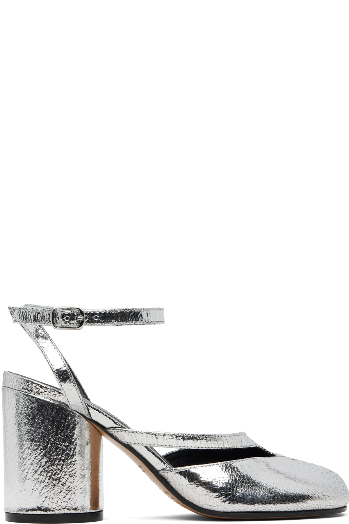 Silver Tabi Pump Heels
