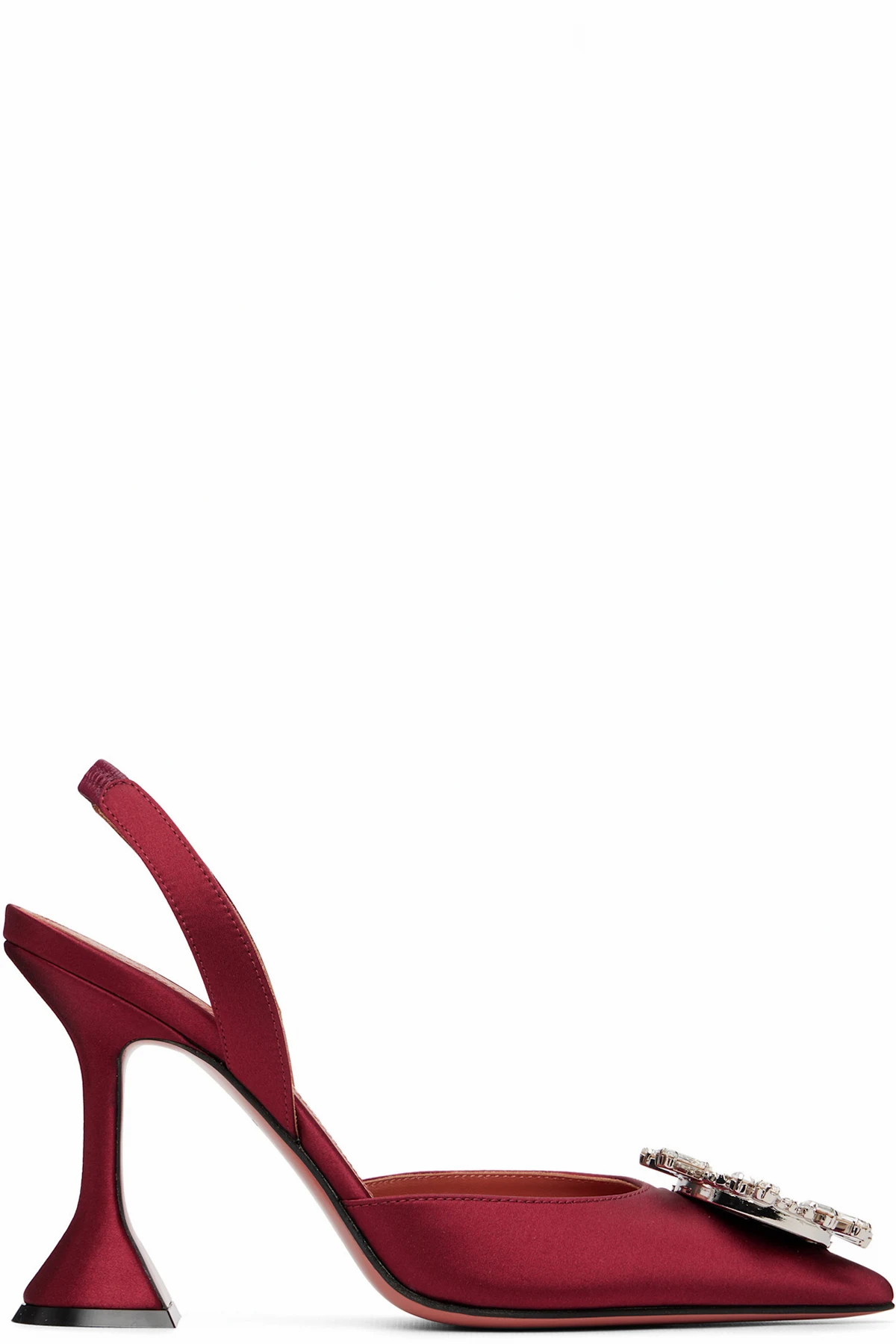 SSENSE Exclusive Burgundy Begum 95 Sling Heels