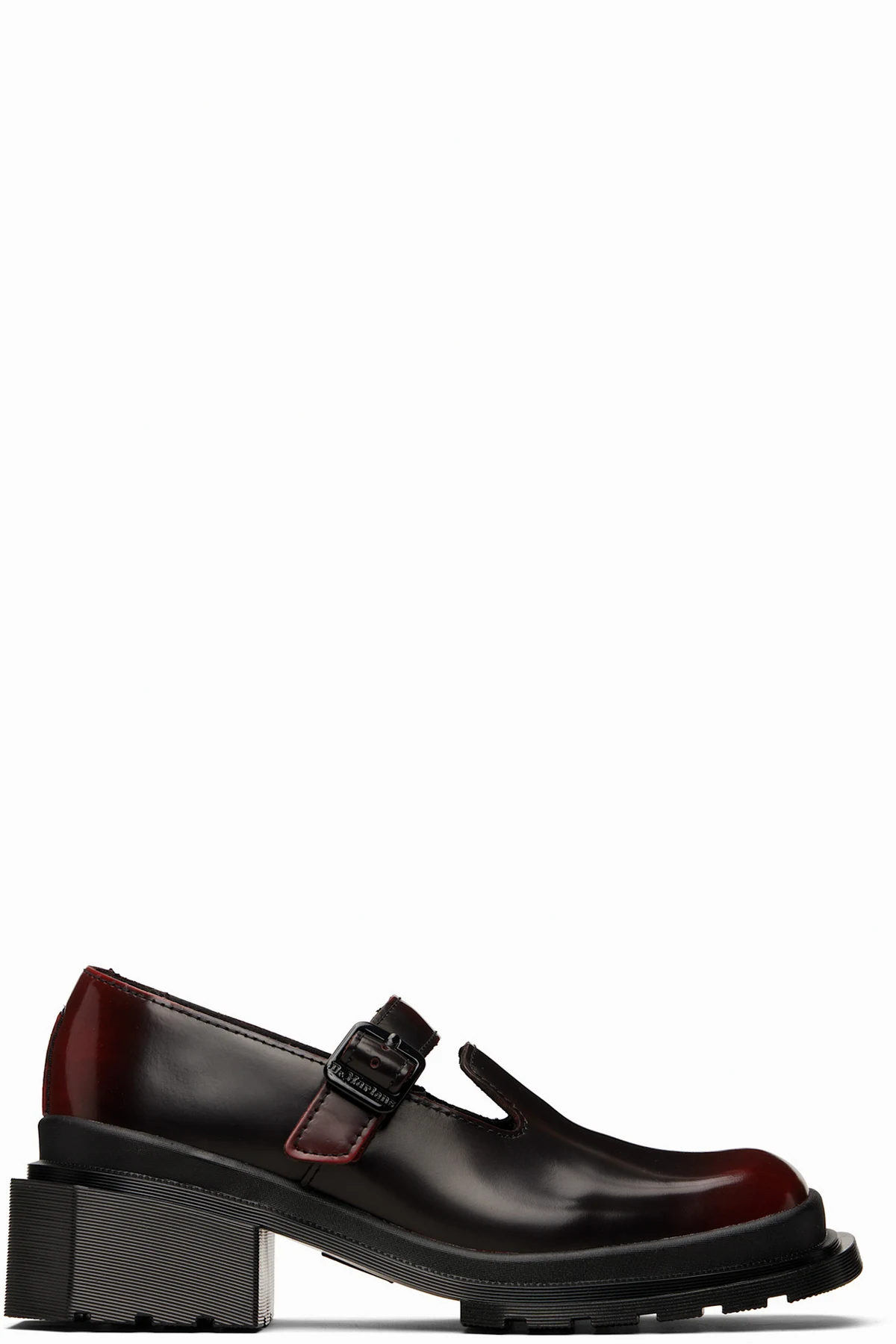 Burgundy Maybole Square Toe Mary Jane Heels