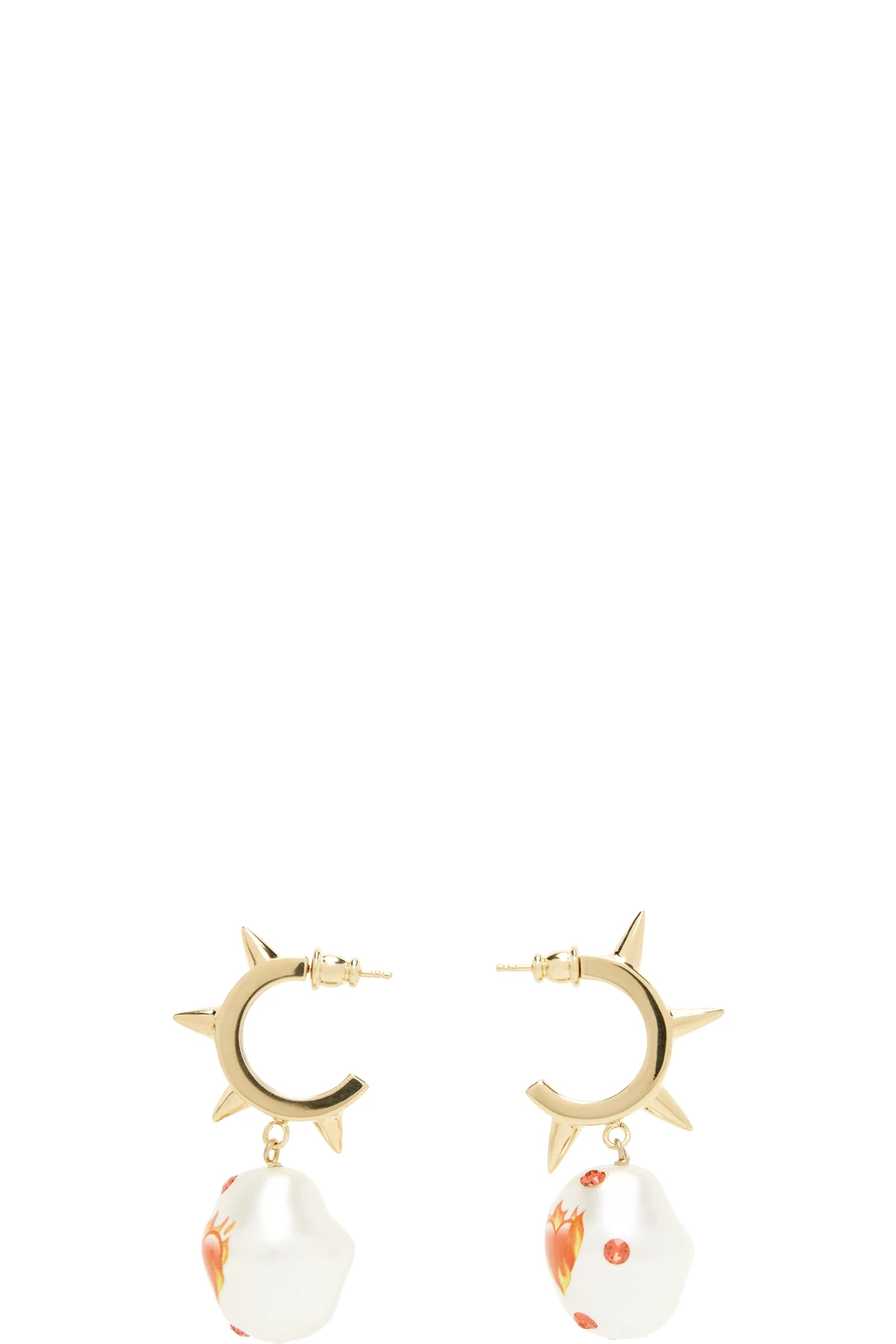 Gold Jelly On Fire Earrings