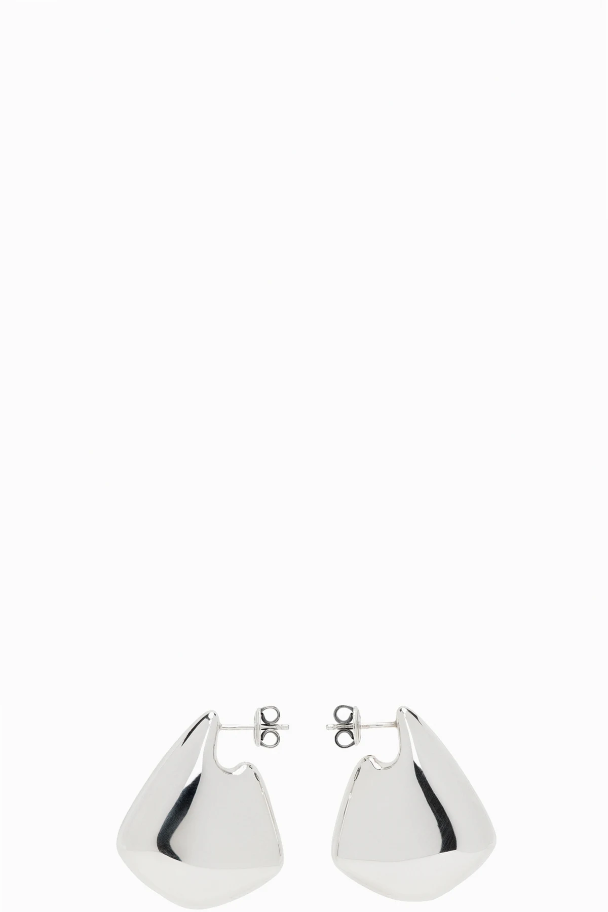 Silver Small Fin Earrings