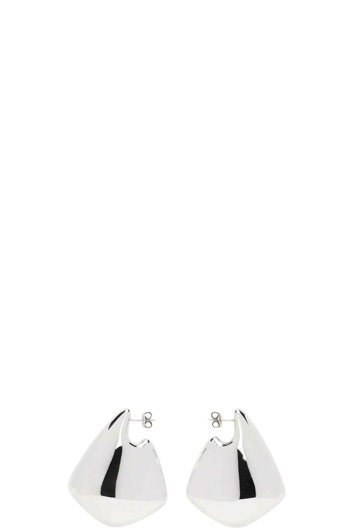 Silver Large Fin Earrings