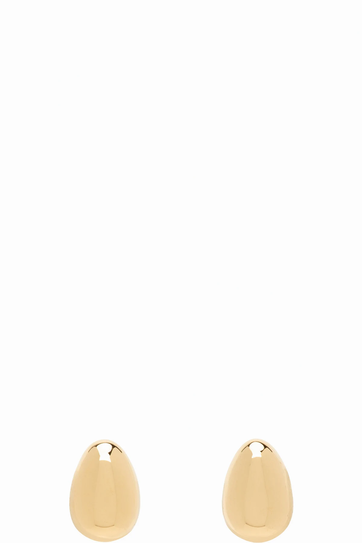 Gold Tiny Egg Stud Earrings