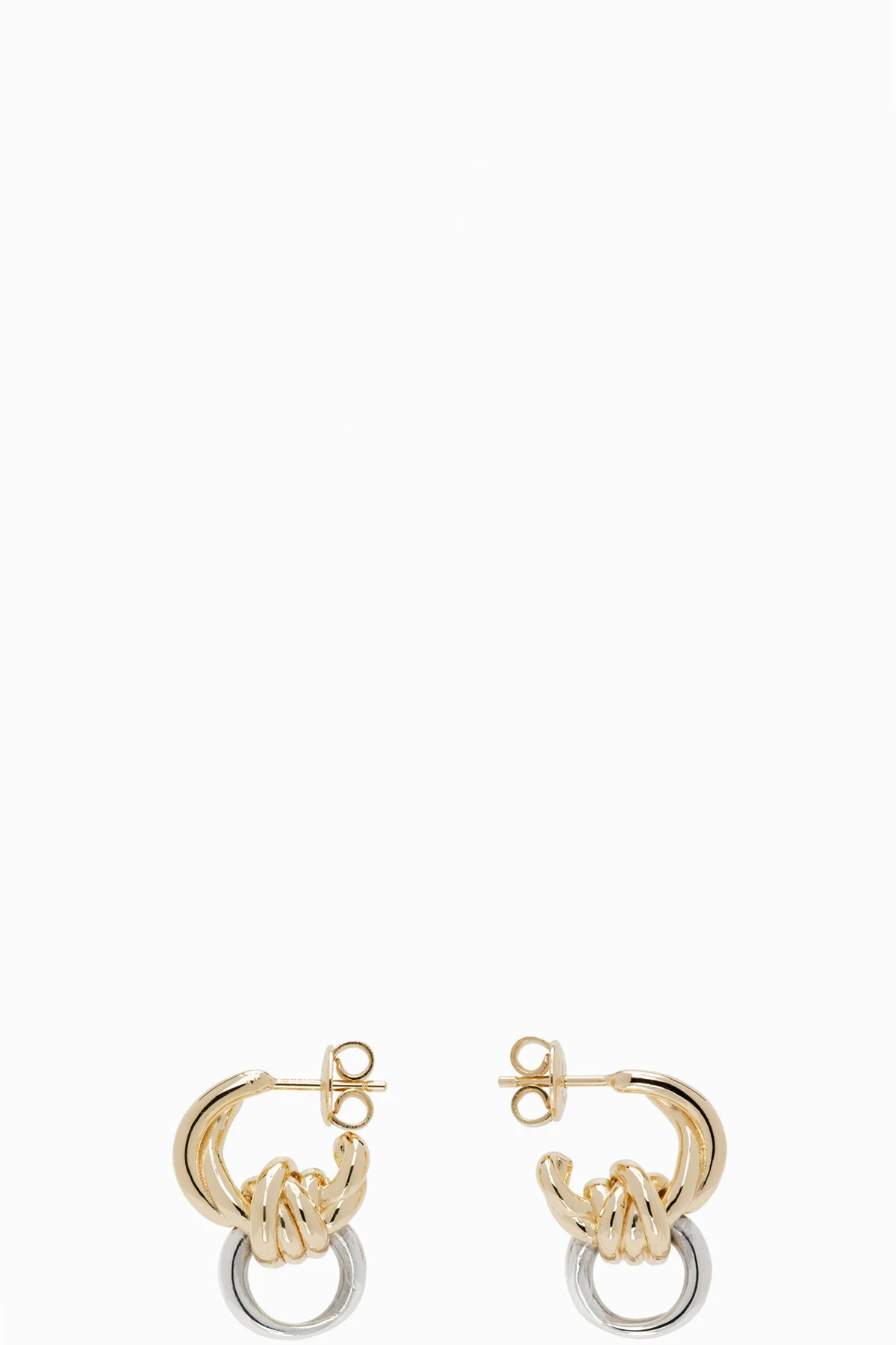 Silver & Gold Knot Earrings