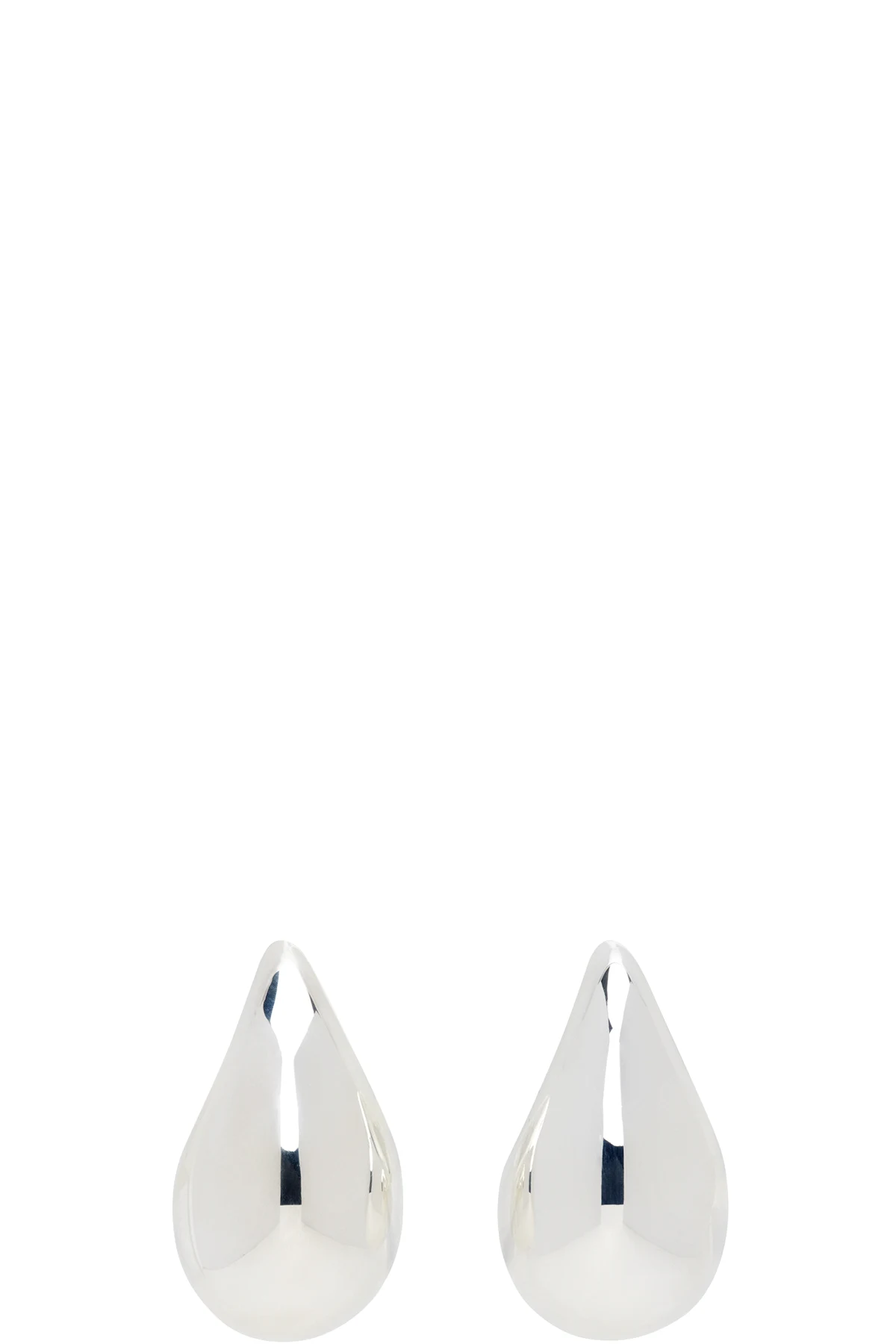 Silver Drop Medium Earrings