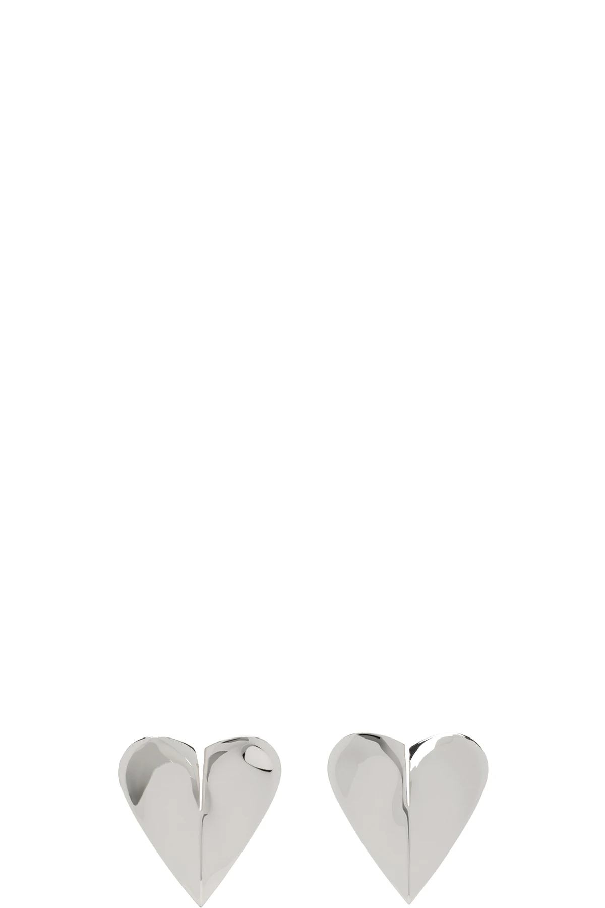 Silver 'Le Cœur Torn' Earrings