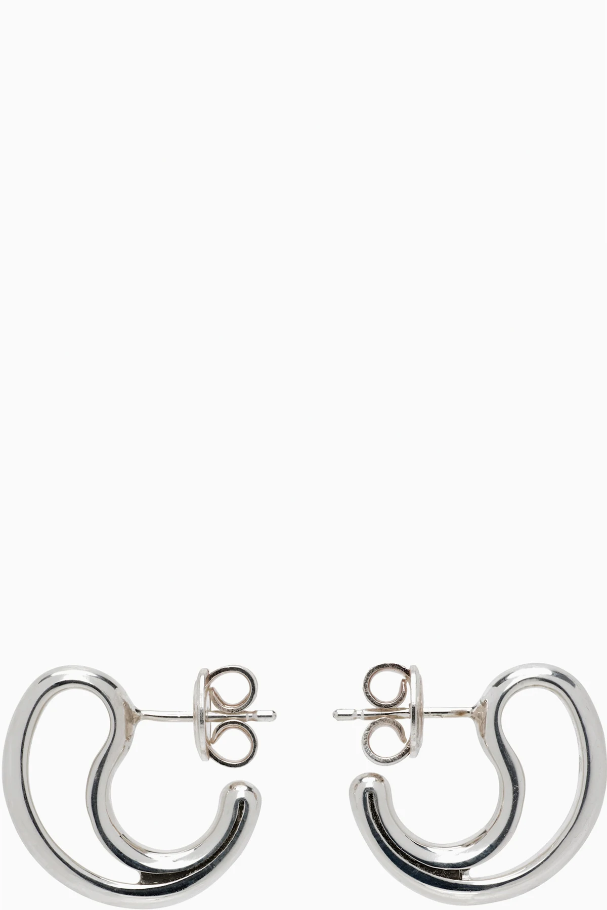 Silver Frills Small Earrings