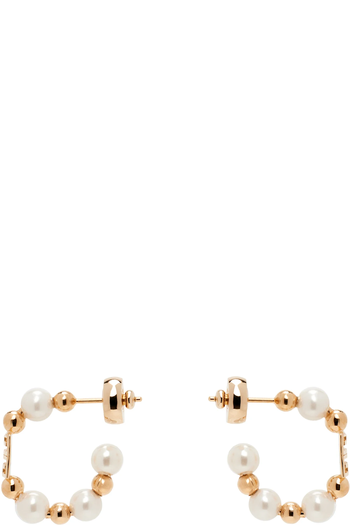 Rose Gold & White 4G Earrings