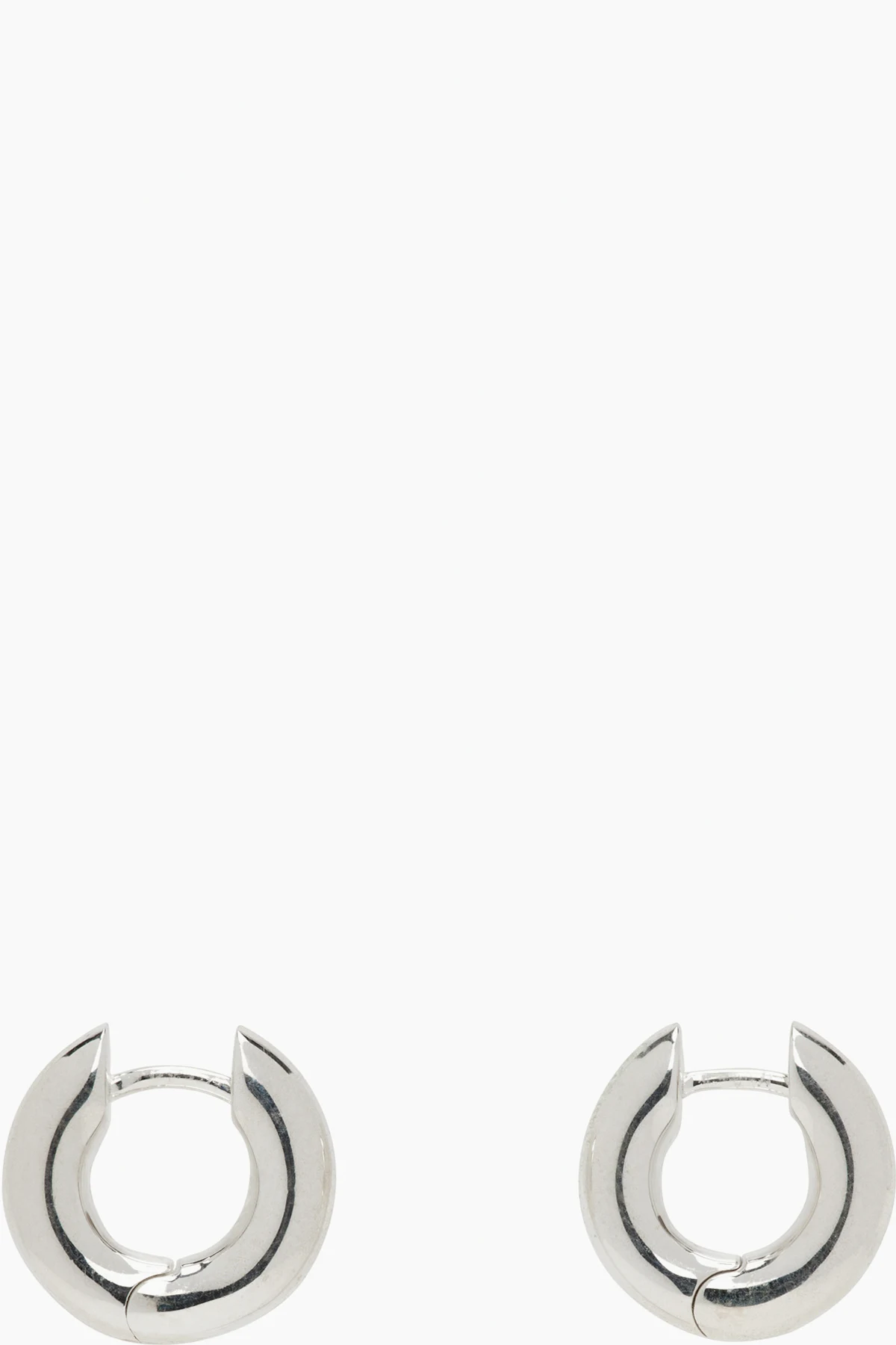 Silver Bagel Hoop Earrings